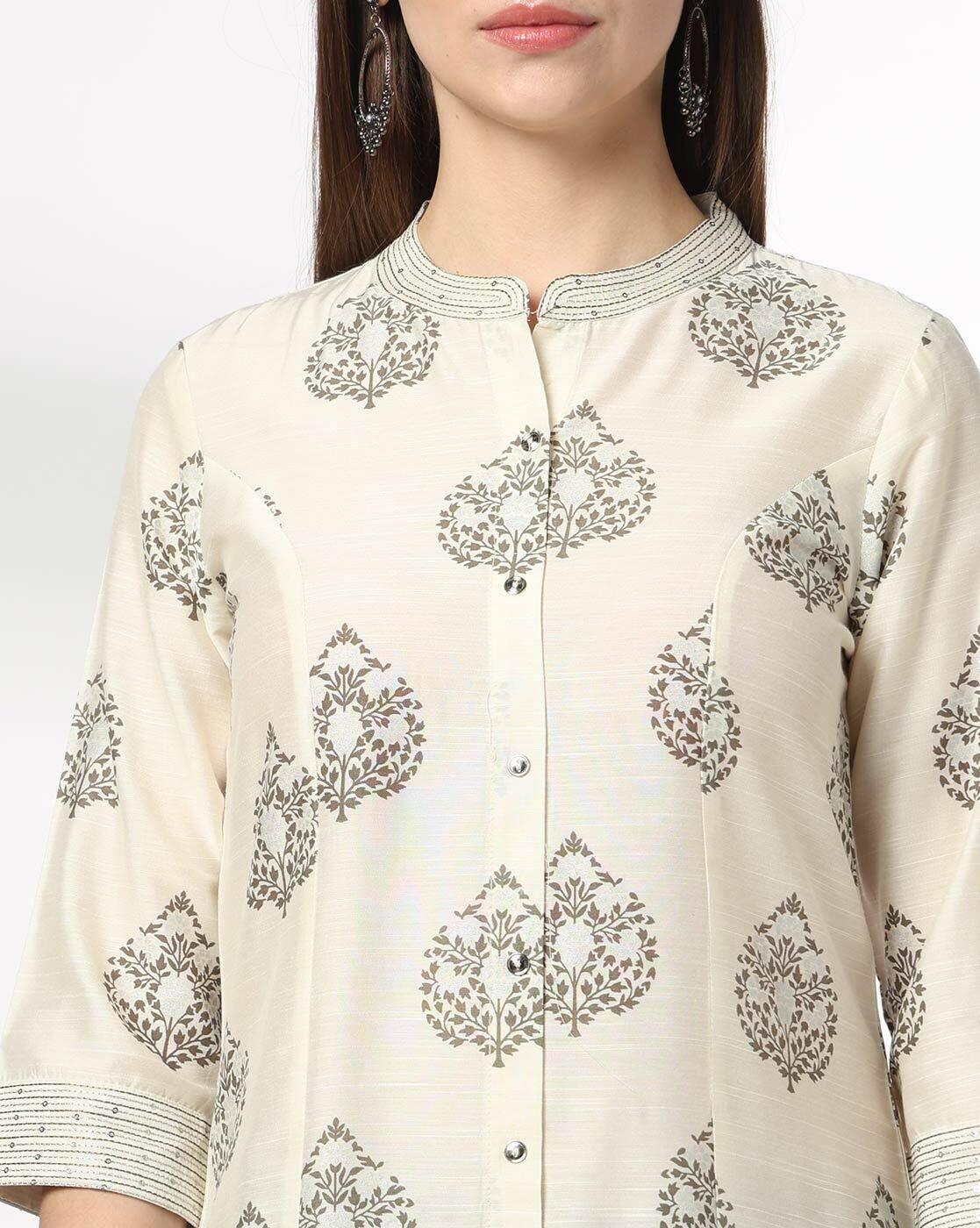 AVAASA SET | Women Printed Straight Kurta & Palazzos Set|3