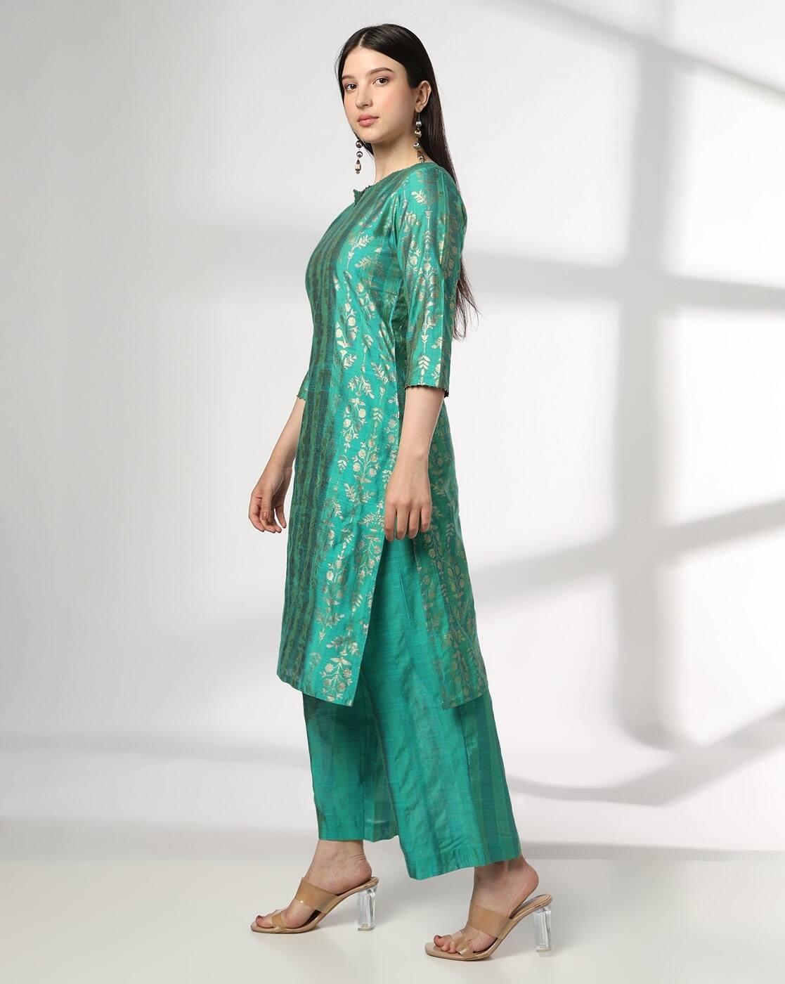 AVAASA SET | Women Printed Straight Kurta-Bottom Set|1
