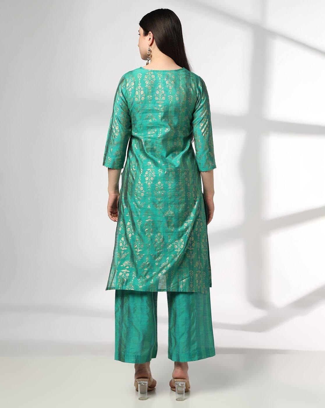 AVAASA SET | Women Printed Straight Kurta-Bottom Set|2