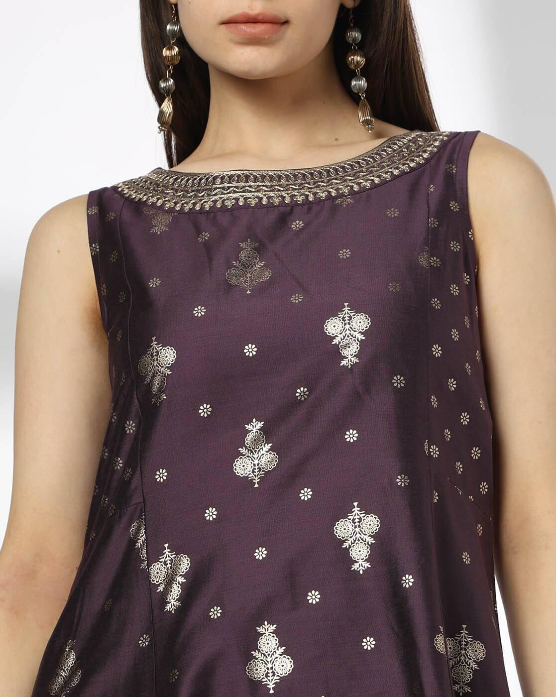 AVAASA SET | Women Embroidered Flared Kurta-Bottom Set|3