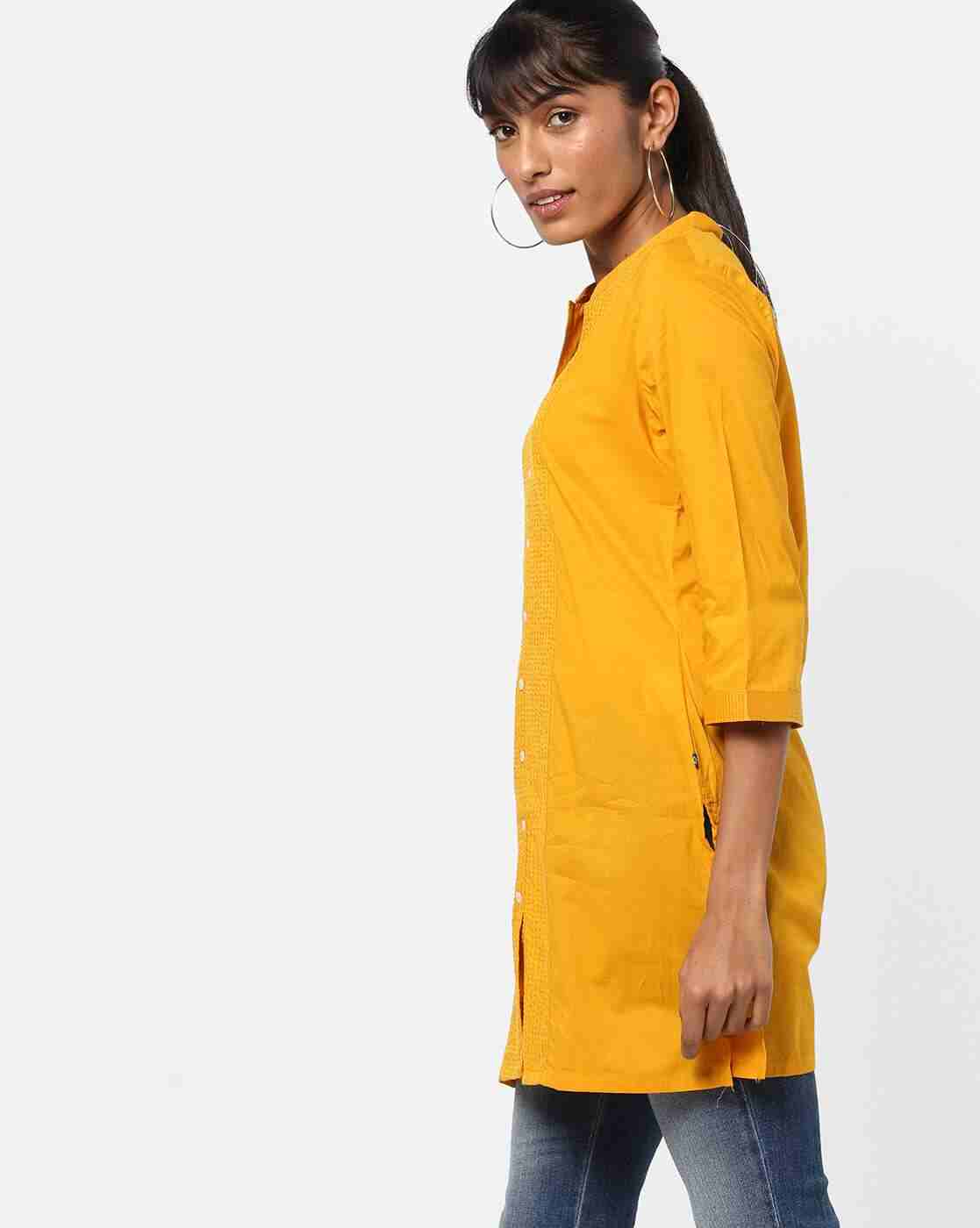 AVAASA WORKWEAR | Straight Kurta with Mandarin Collar