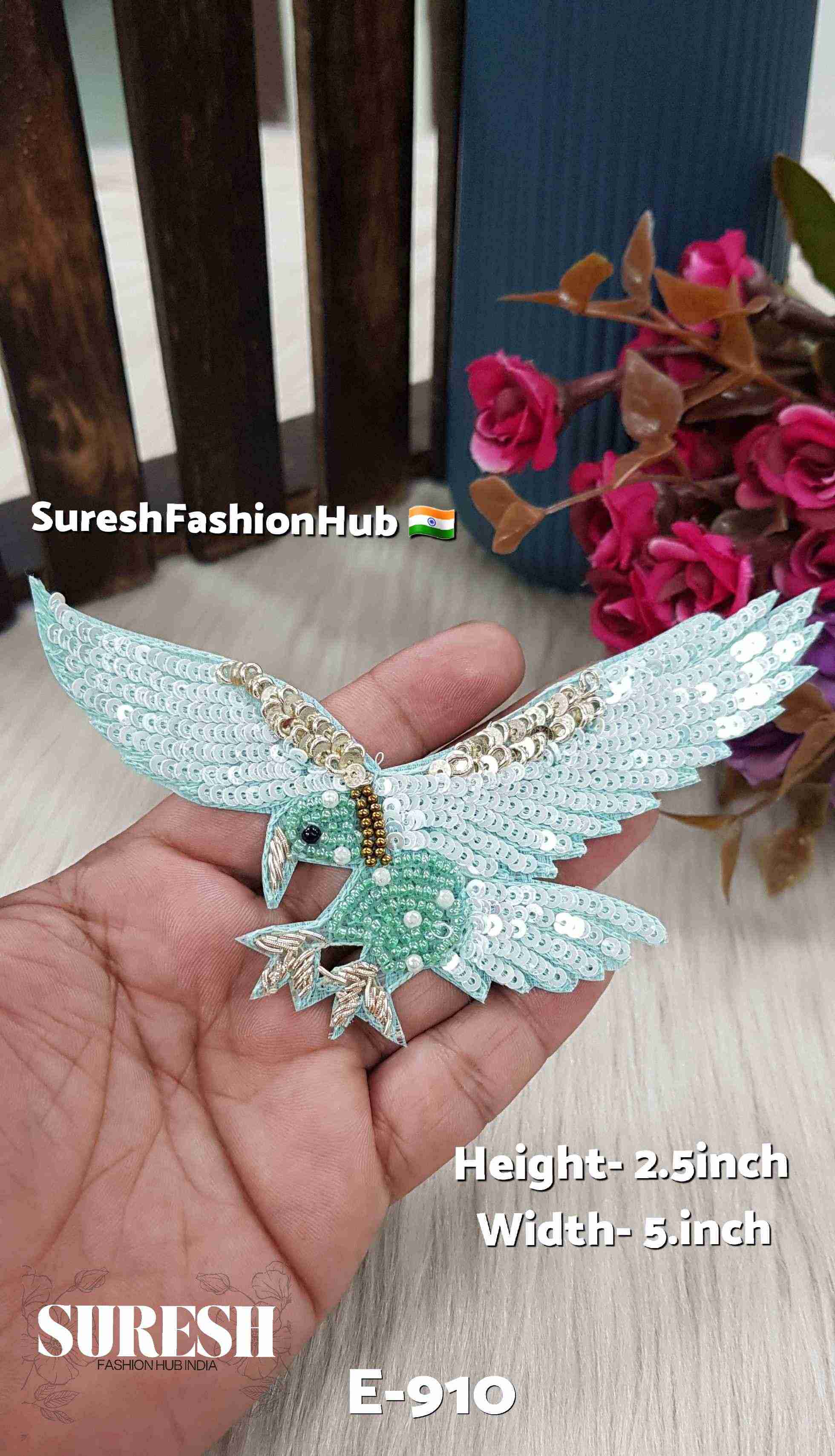 Sea Green Left Flying Eagle – E-910