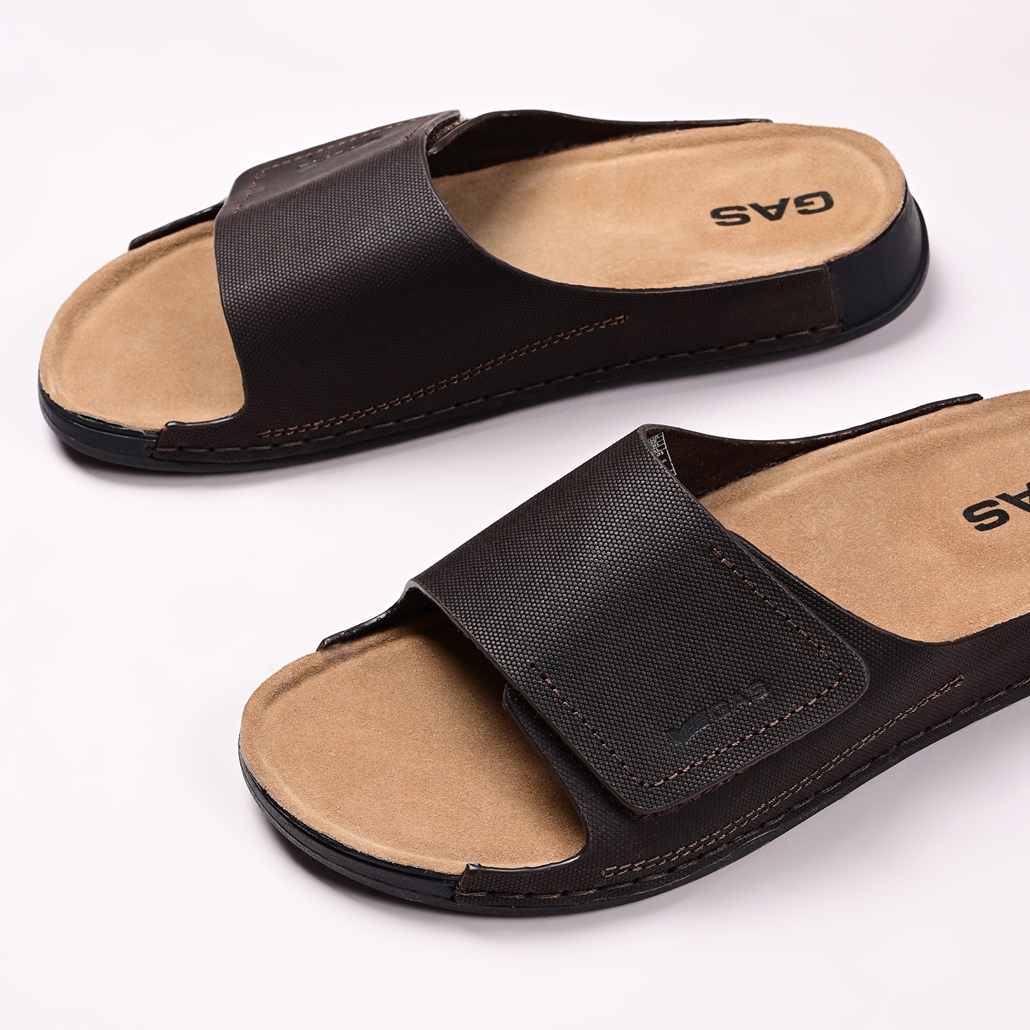 Men Iconico Brown Slides