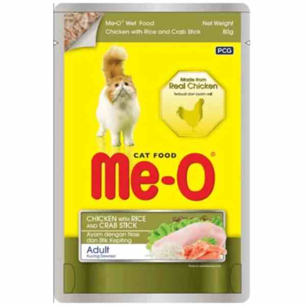 Me-O | Me-o Chicken Rice And Crab Stick 80 Gm – (Best Before Mar'26)