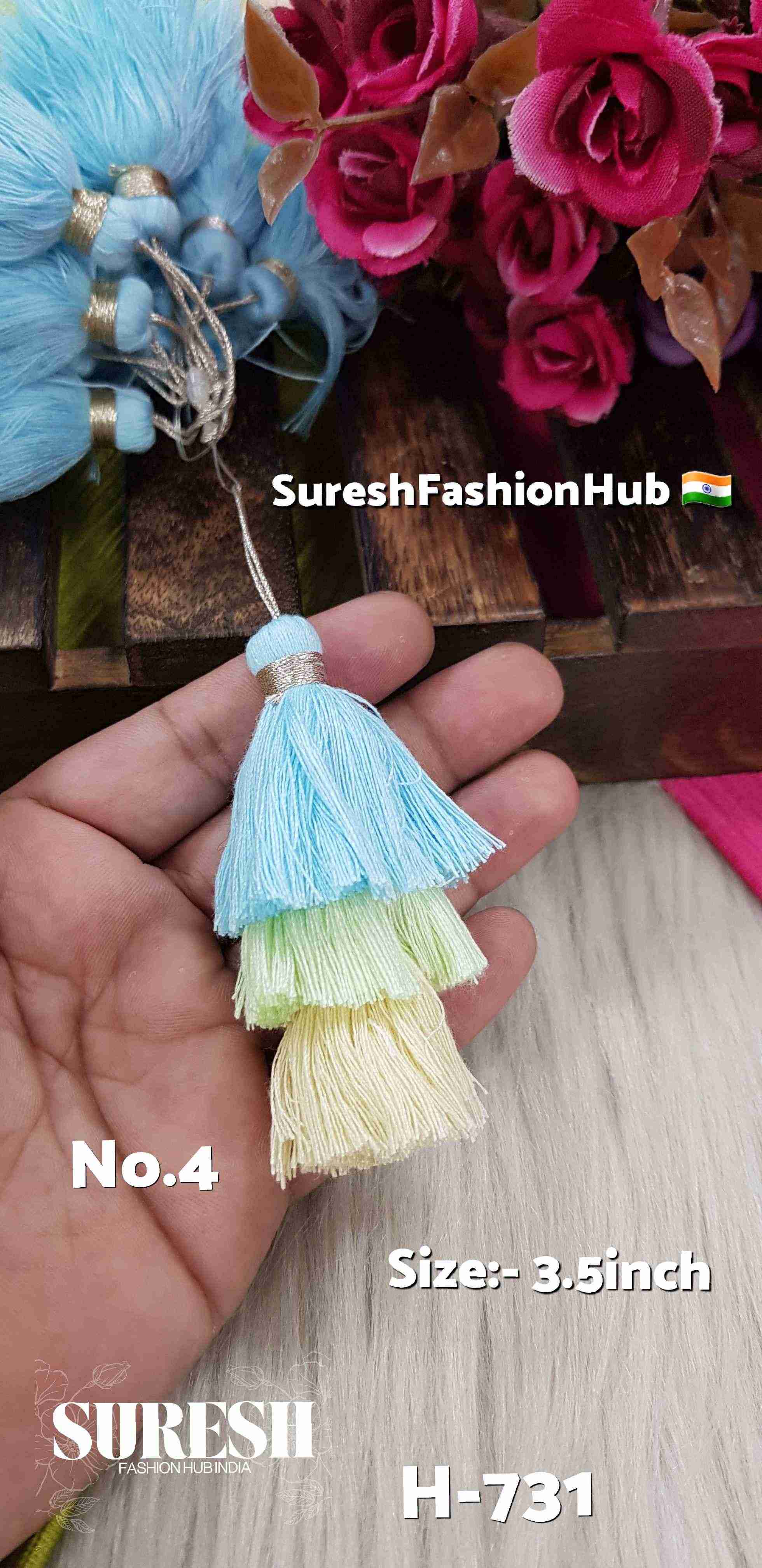 Ocean Mist Multicolor Tassel – Color No 4 : H-731
