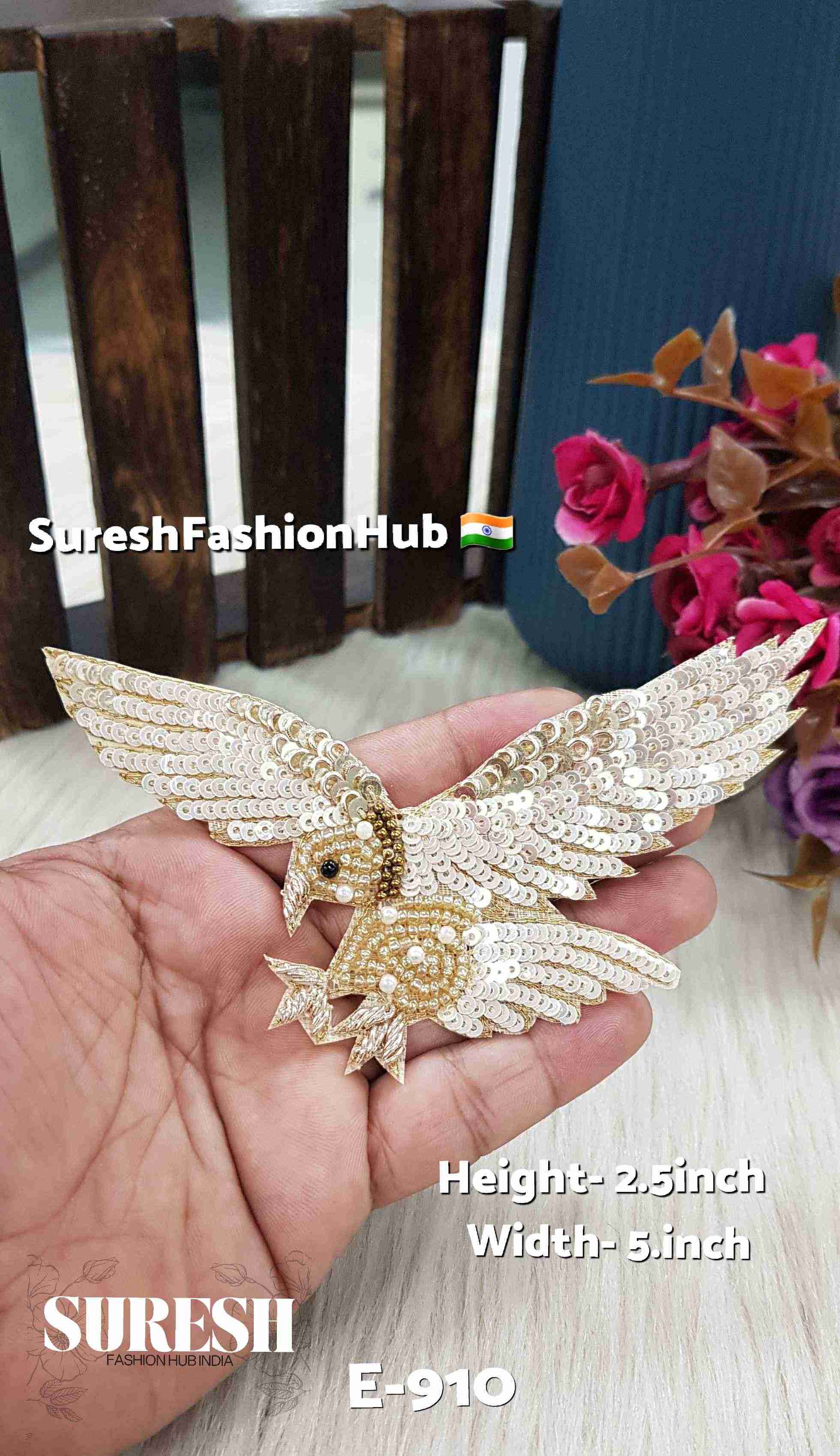 Light Beige Left Flying Eagle – E-910