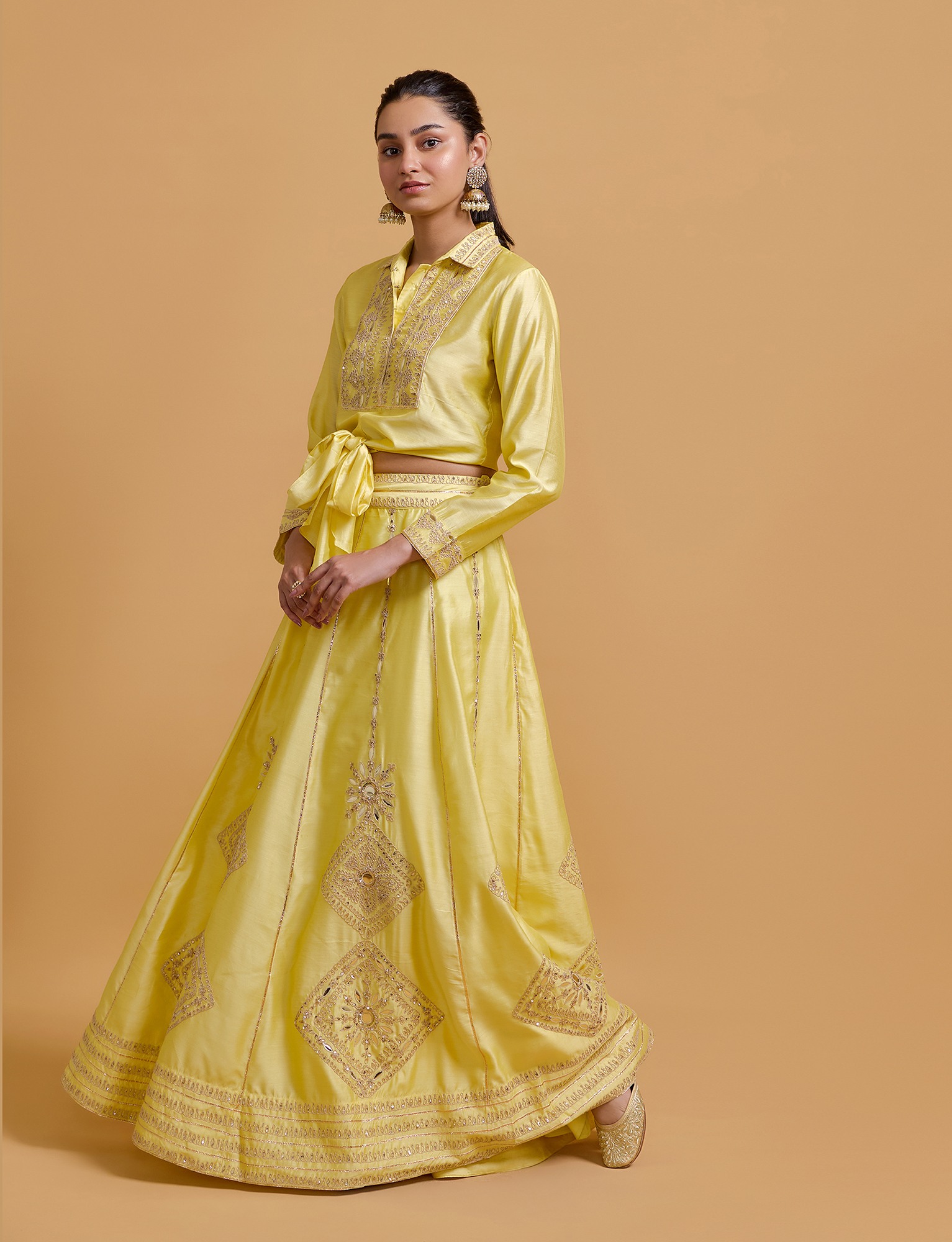 Zeenat Yellow Skirt