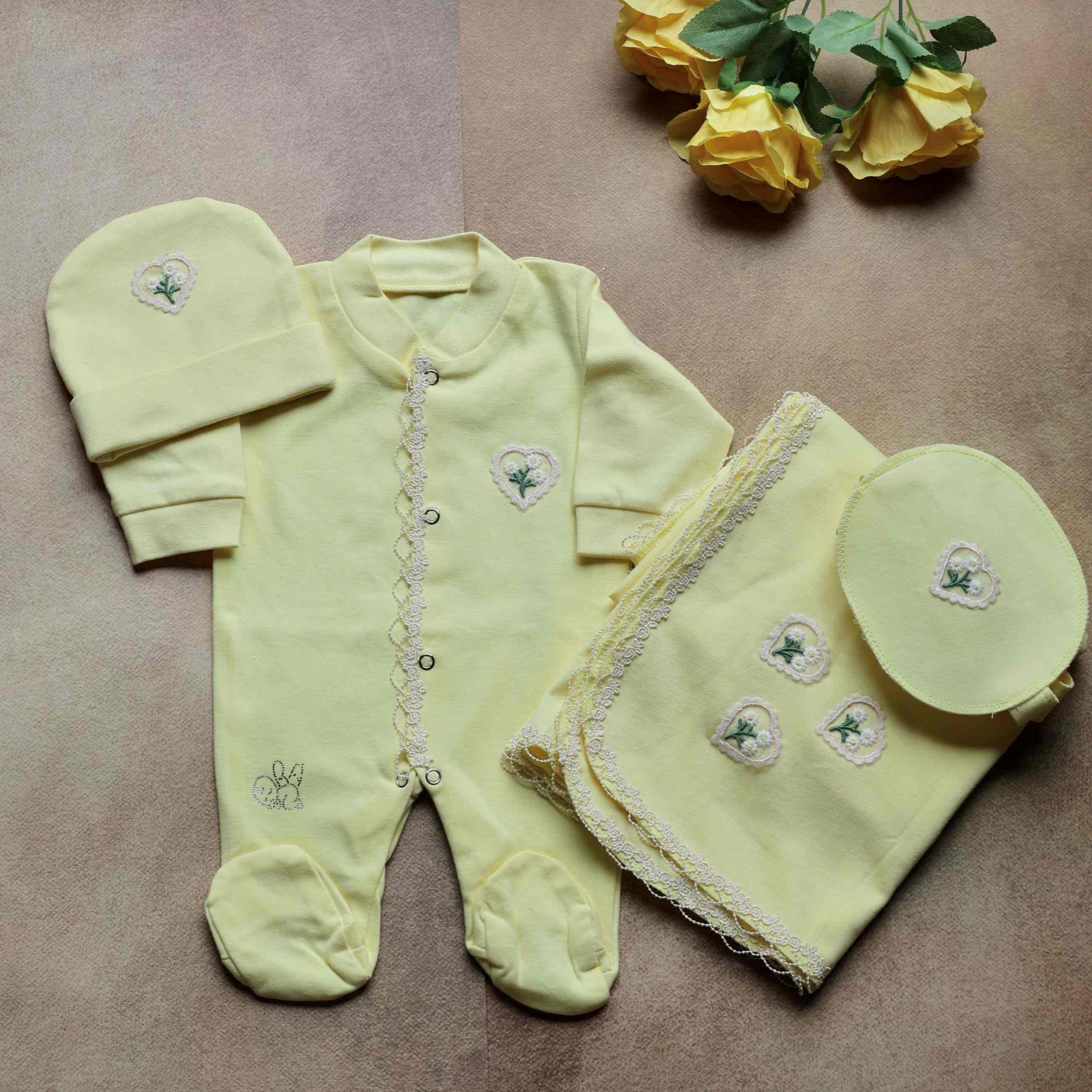 Sunny Blossom Ensemble Romper Set