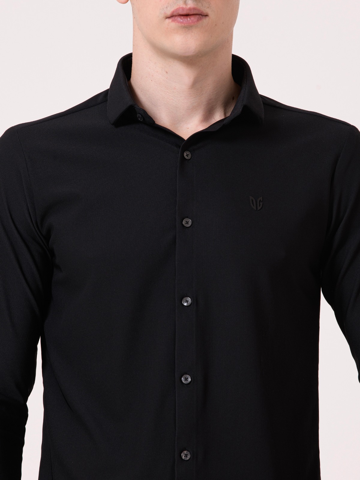 Albion Mens Black Casual Shirt