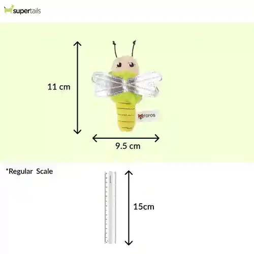 Barkbutler Fofos Dragonfly Catnip Toy for Cats