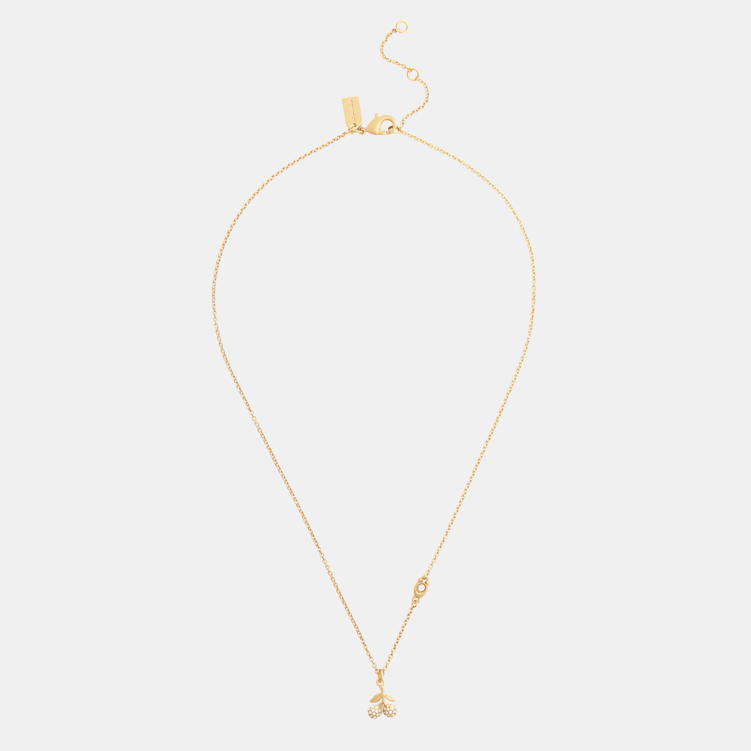 Pave Icons Cherry Pendant Necklace