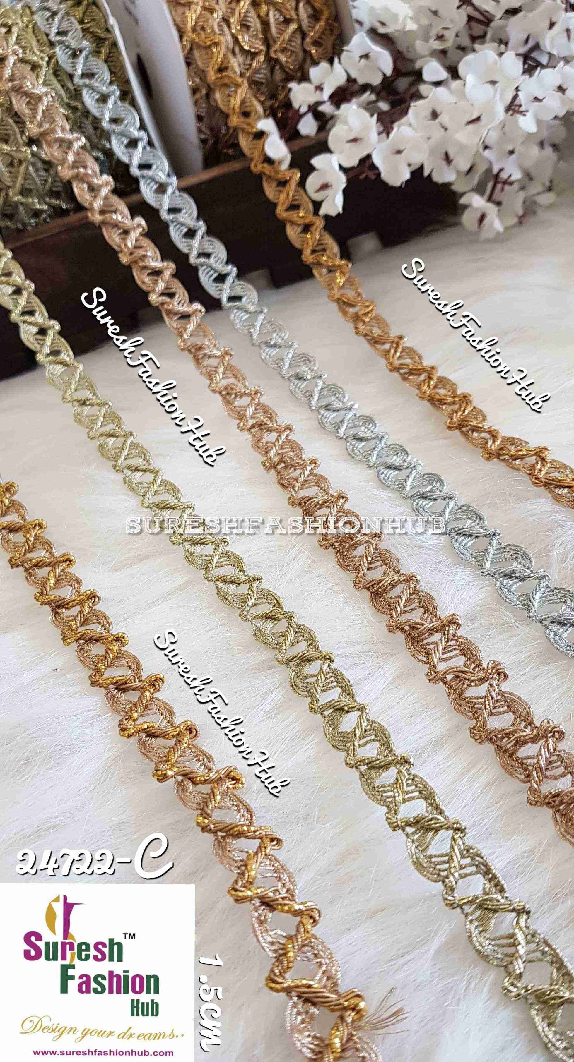 Miniature Embellishment Silver Trim