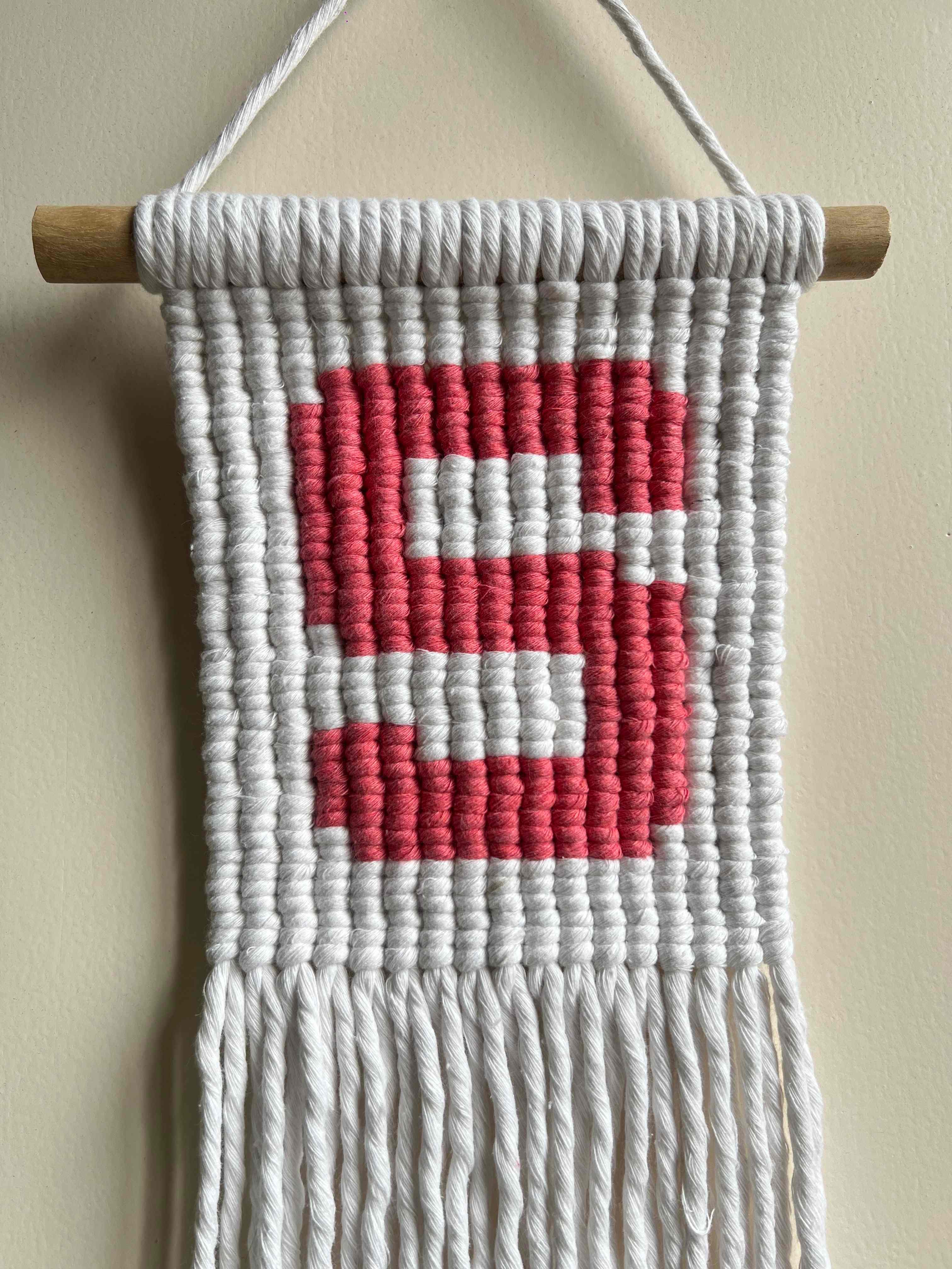 Macrame Customised Letter Wall hanging