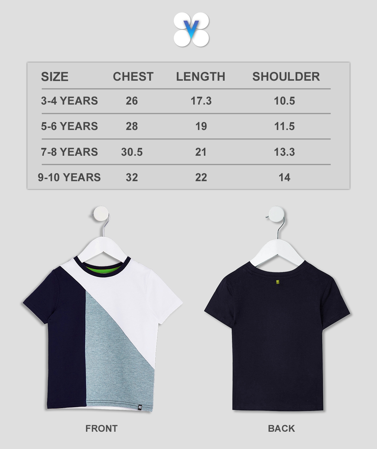 Vertu Duds | Vertu Duds Multi-coloured Colourblock Cotton Short Sleeve Kids T-Shirt 3