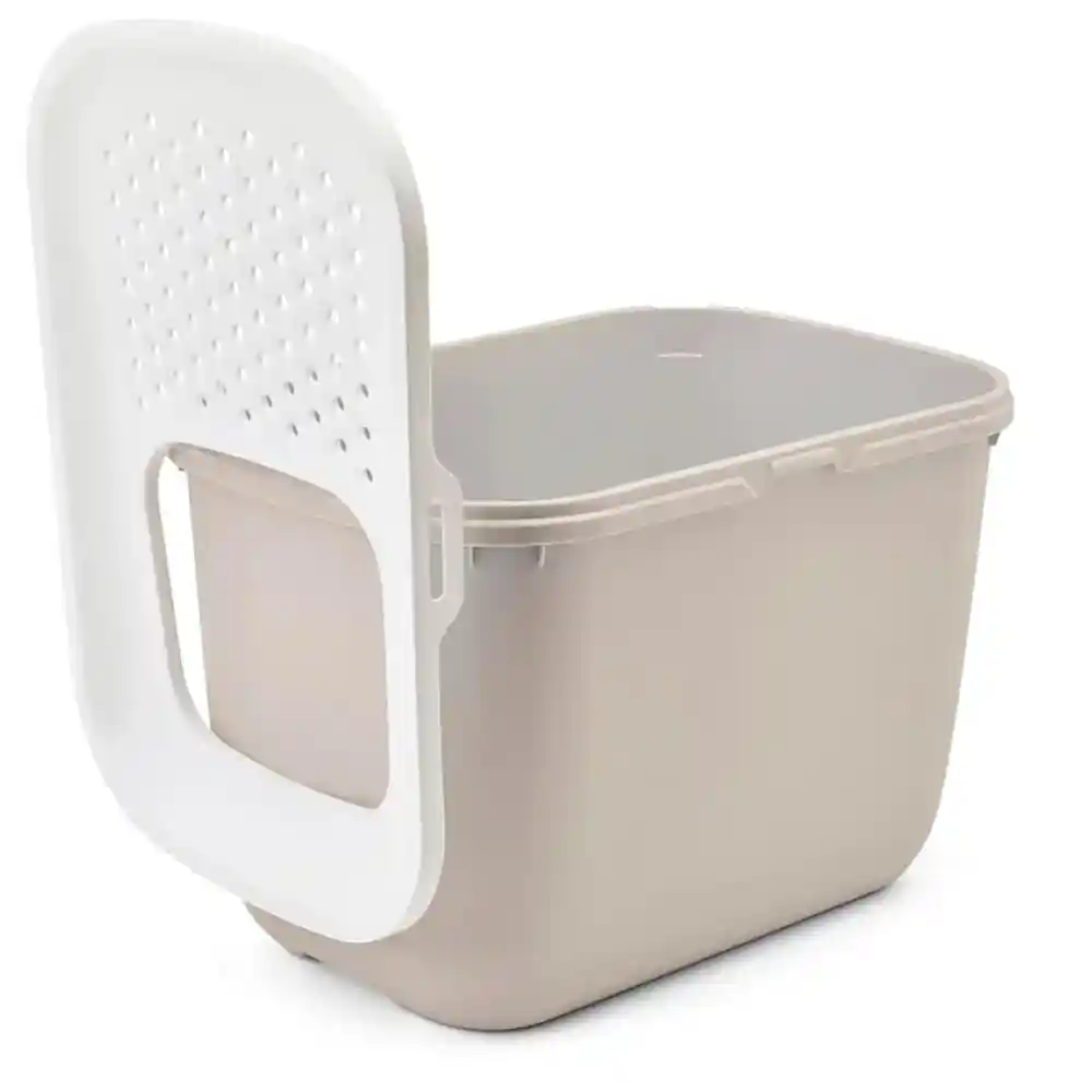 Savic Hop In Modern Cat Litter Tray Mocha- 23 x 15 x 15 inch
