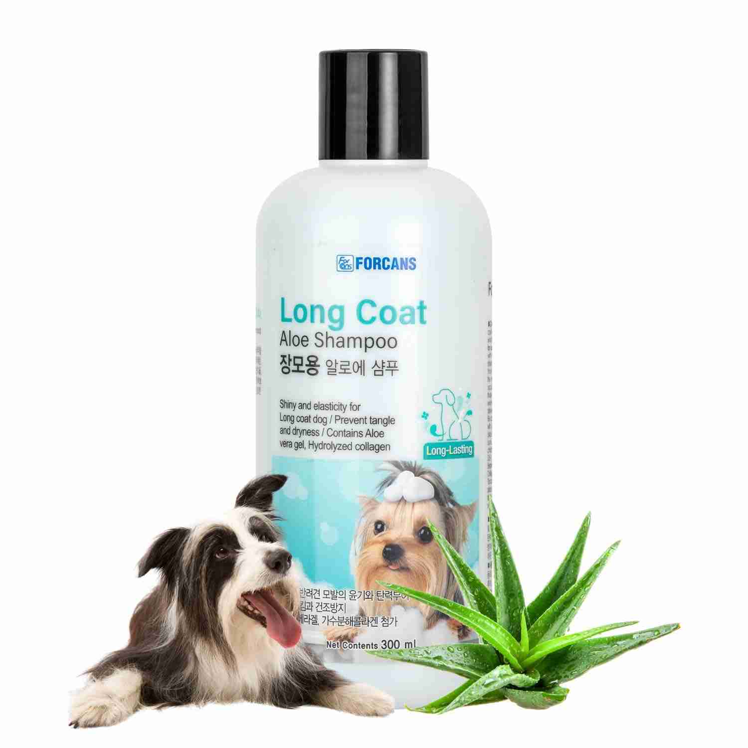 Forcans Aloe Long Coat Shampoo for Dogs