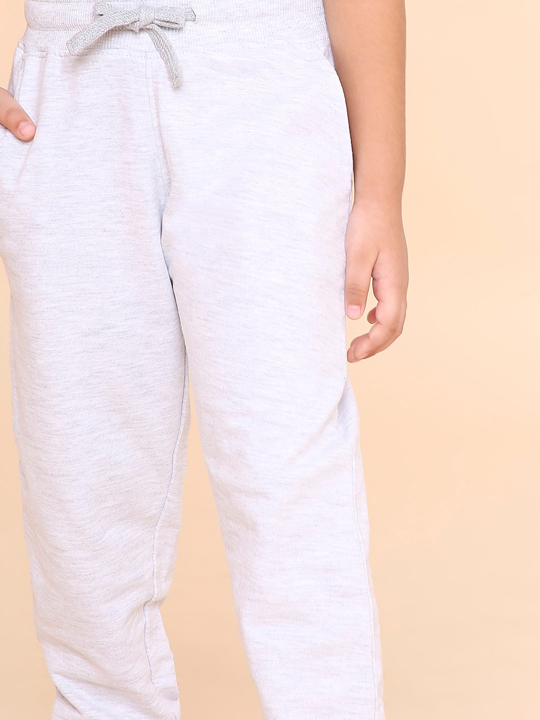 Girls Solid Sweatpant -Grey