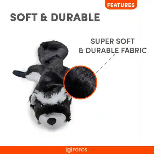 Barkbutler Fofos Skinneez Skunk Toy for Dogs