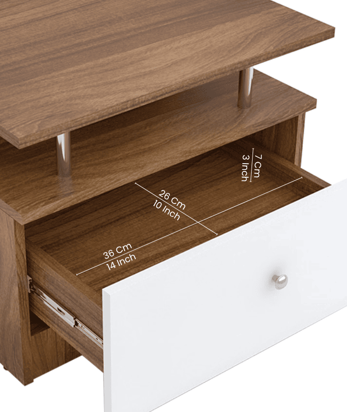 Pico Bedside Table - Leon Teak (DIY)