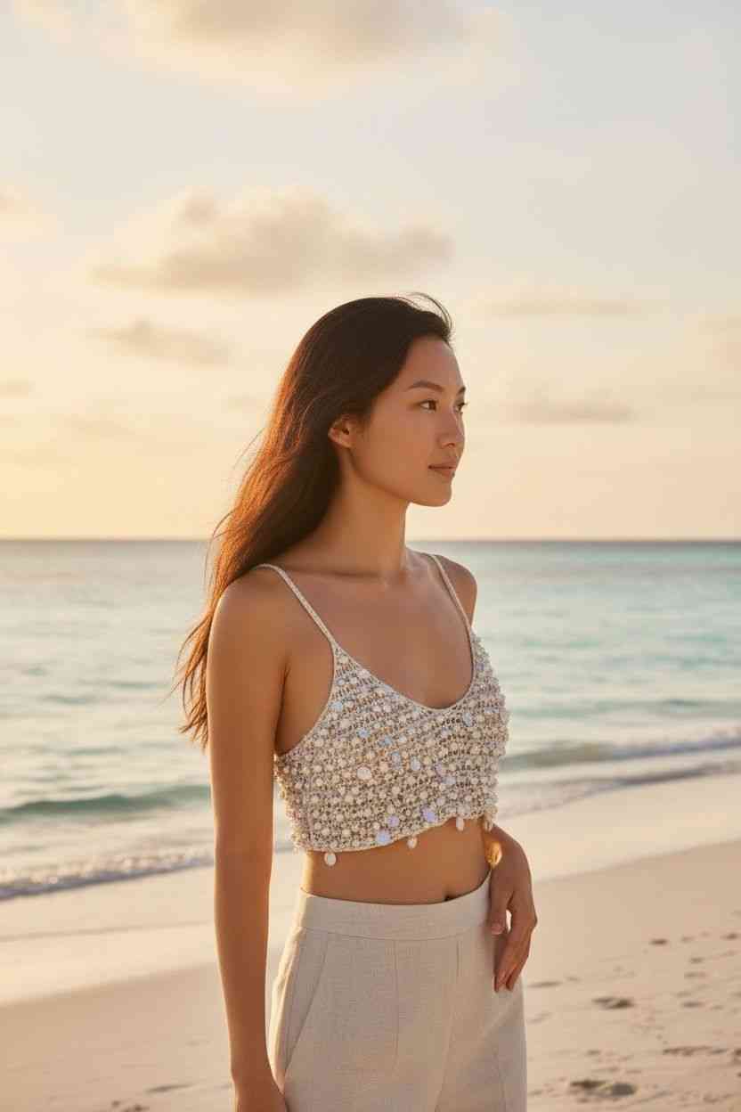 Coastal Jewel Knit Top