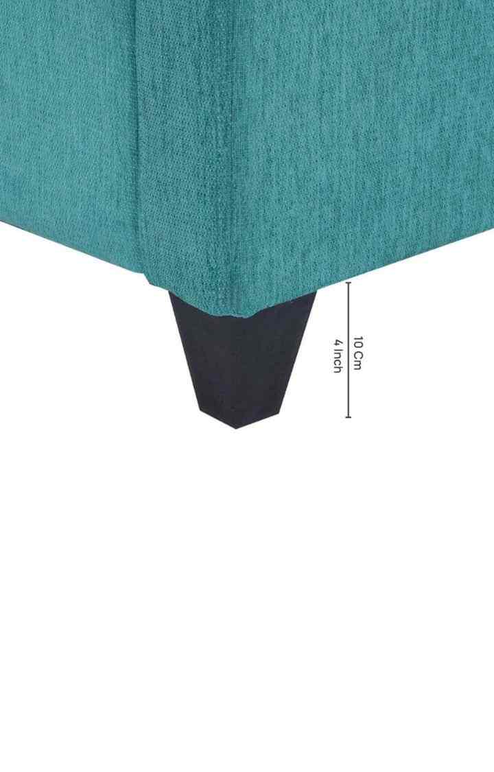 neudot Saya Sofa for Living Room |2 Persons Sofa|Premium Fabric with Cushioned Armrest | Solid Wood Frame|2 Seater in Saya Teal Color