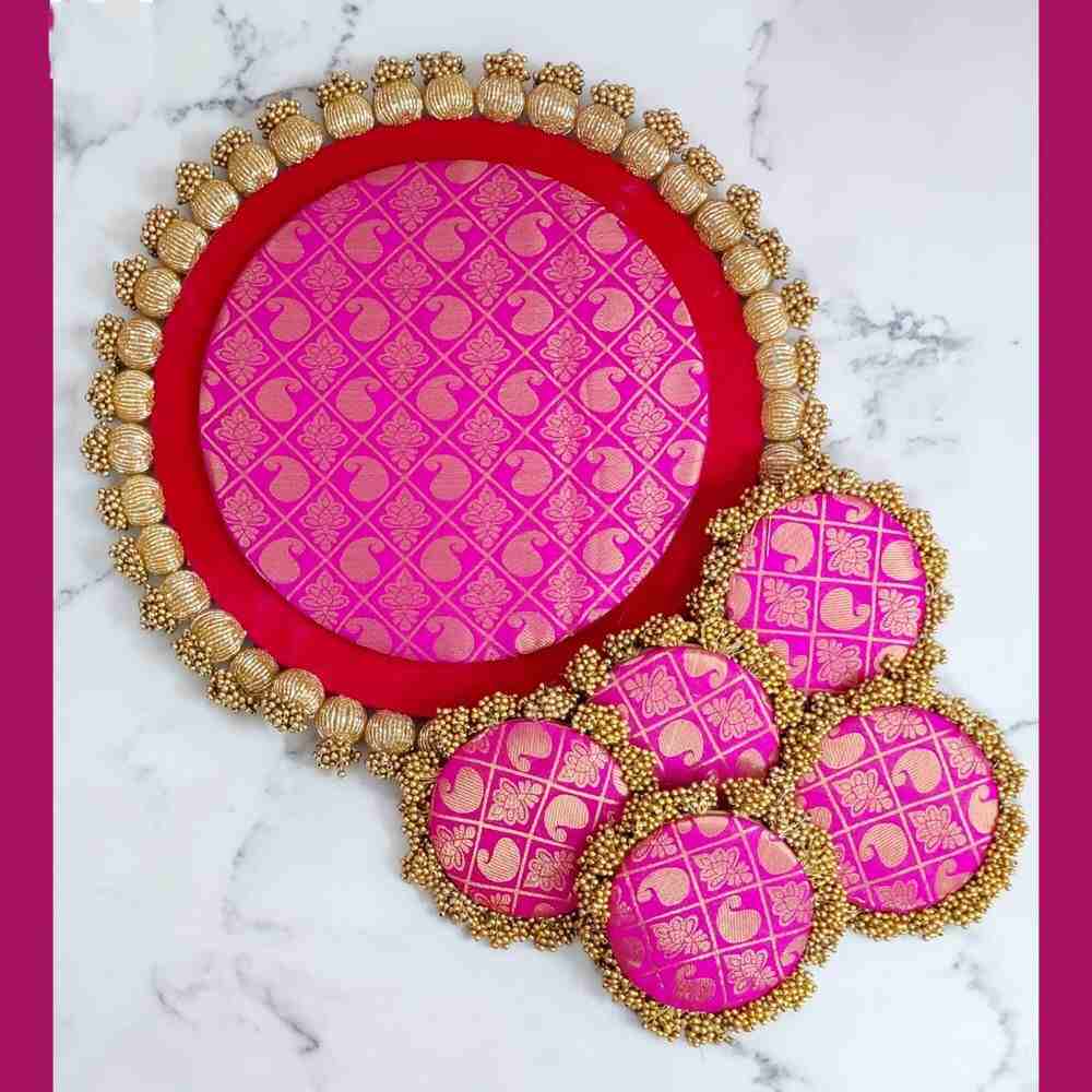 Benarasi Rangoli Mat with siders