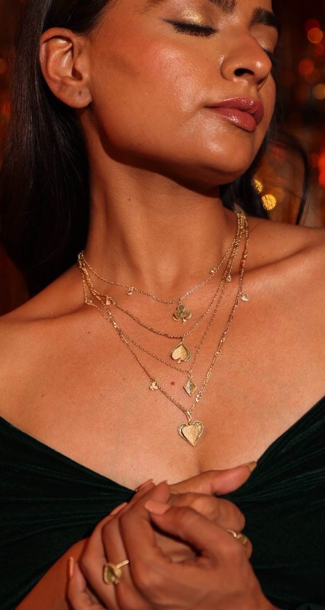 Gold Royal Deck Layered Necklace