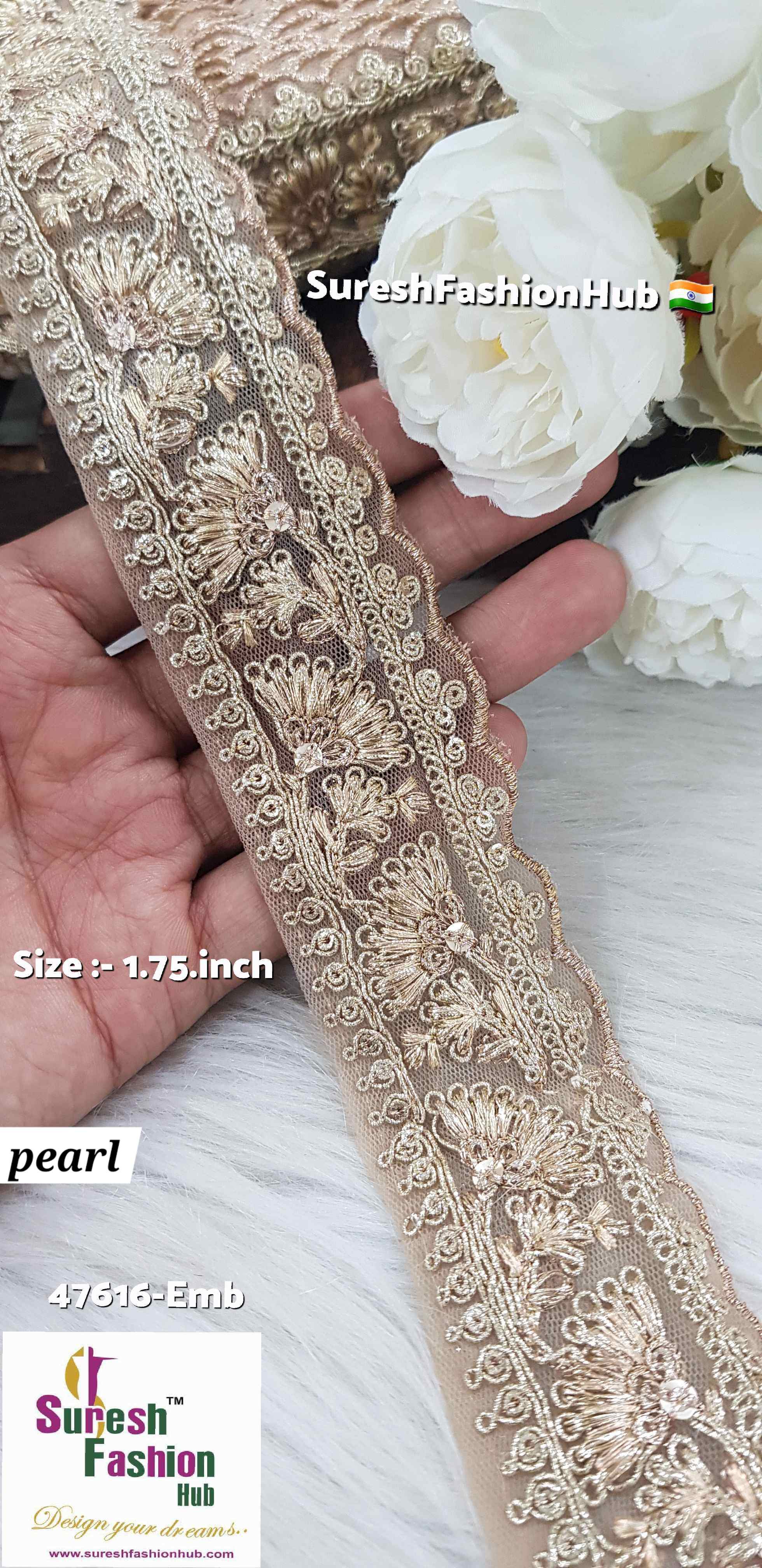Pearl Gold Glitter Fusion Trim