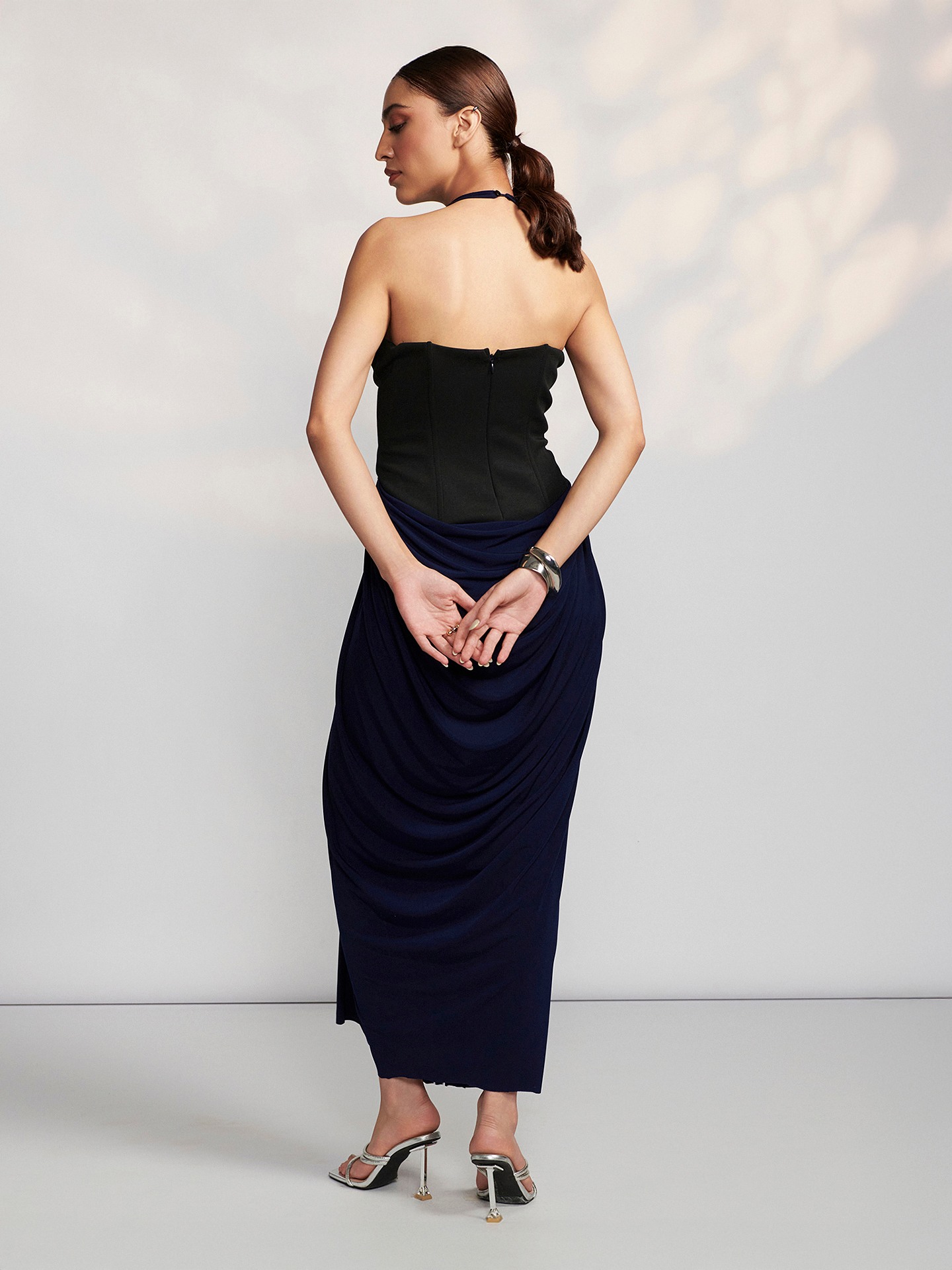 Navy Adriano Long Dress