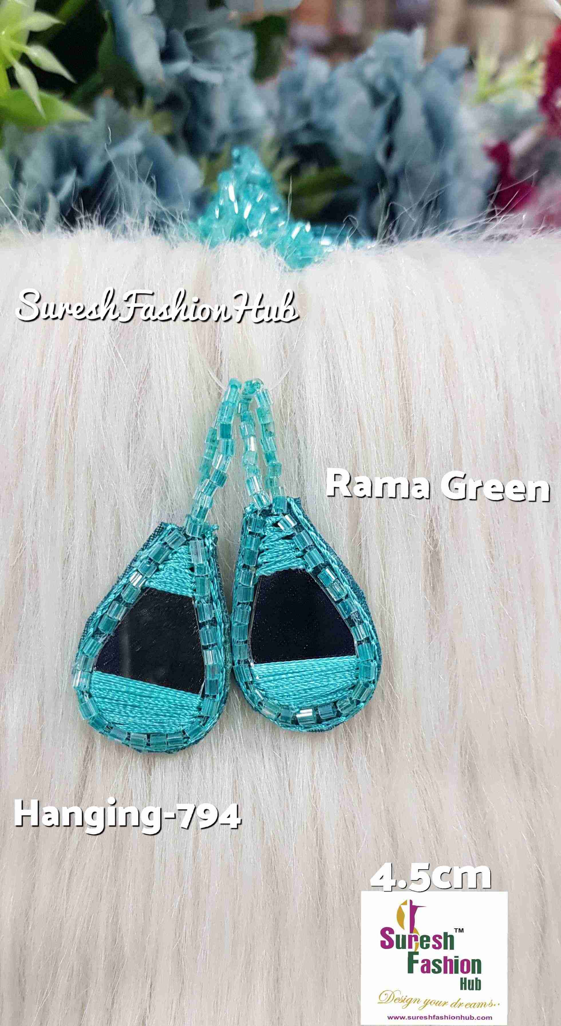 Rama Green Abhinav Mishra-Inspired Artisan Tassels Set