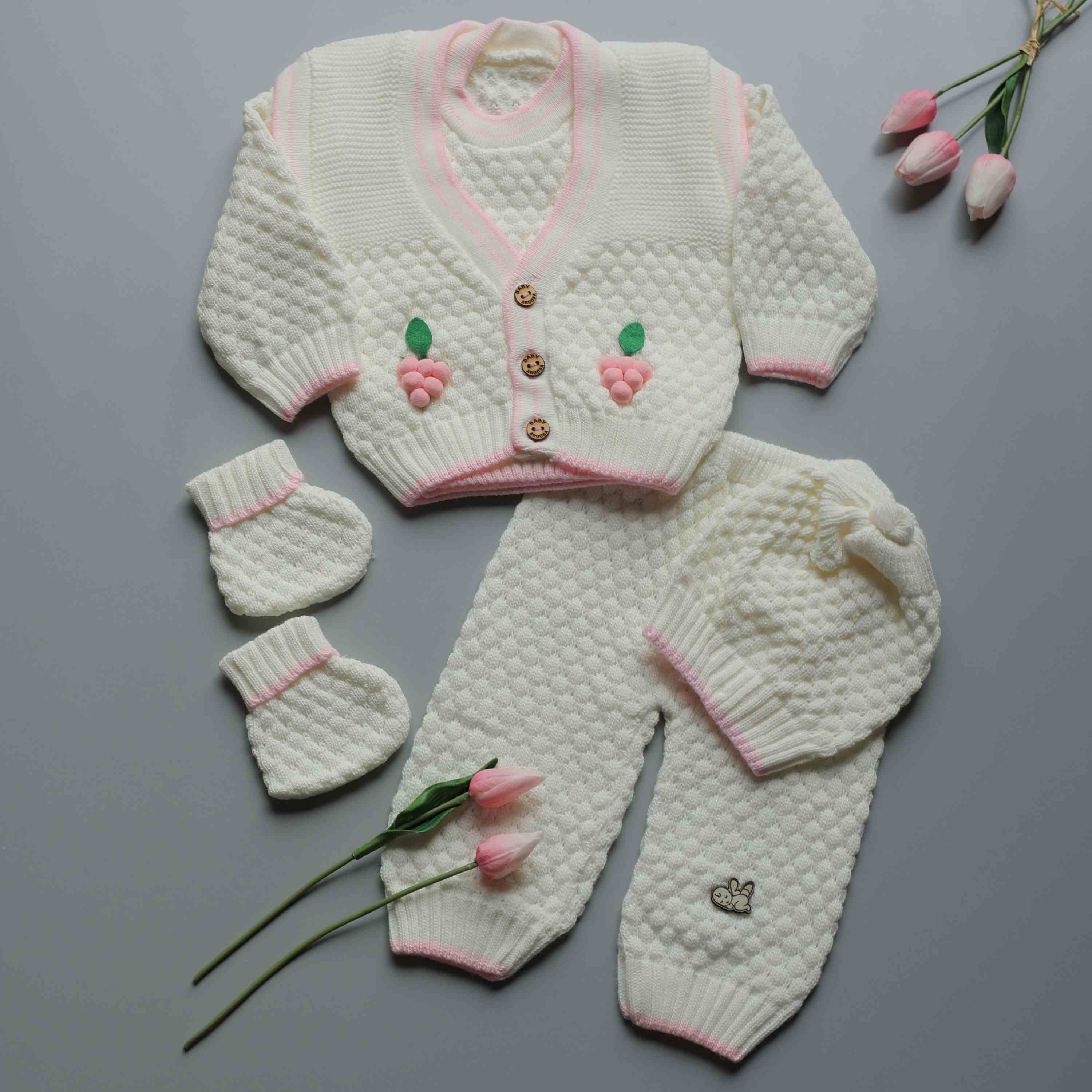 Grape Blossom Romper Set(5 PCs Set)