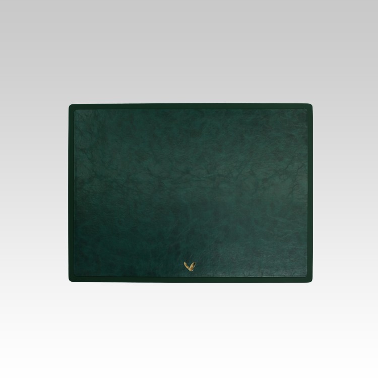 22x16 Inches Rigid Desk Blotter | Moderno | Olive Green
