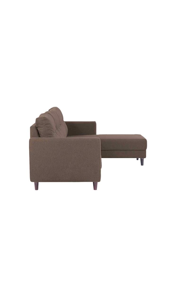 neudot Aria 6 Seater LHS Sectional Sofa in Earth Brown Colour