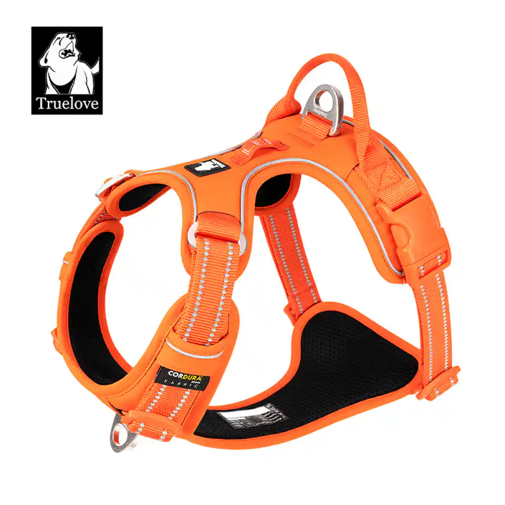 Barkbutler Truelove Harness With Reflective Fabric - Orange