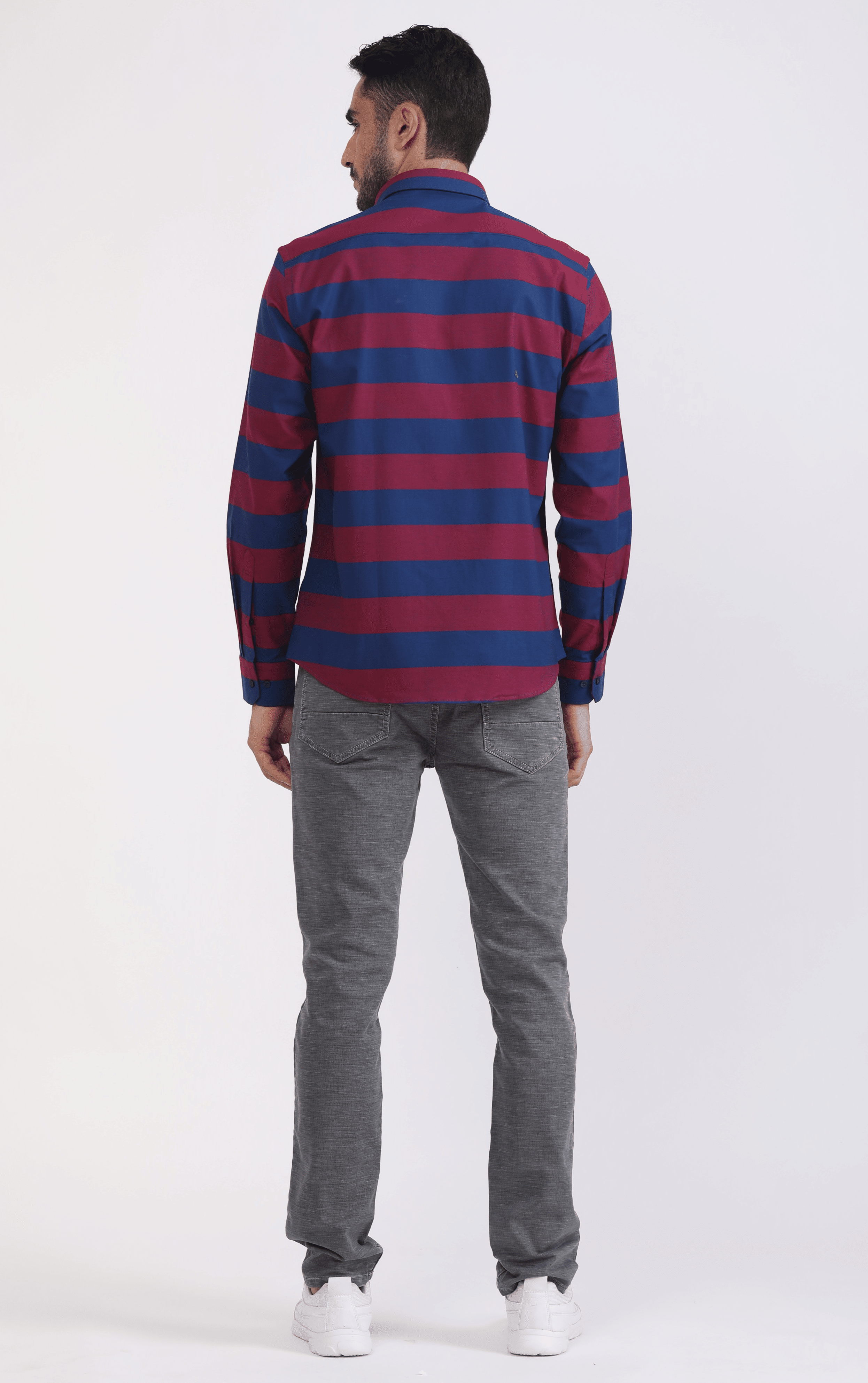 Albion Mens Primume Blue Casual Shirt