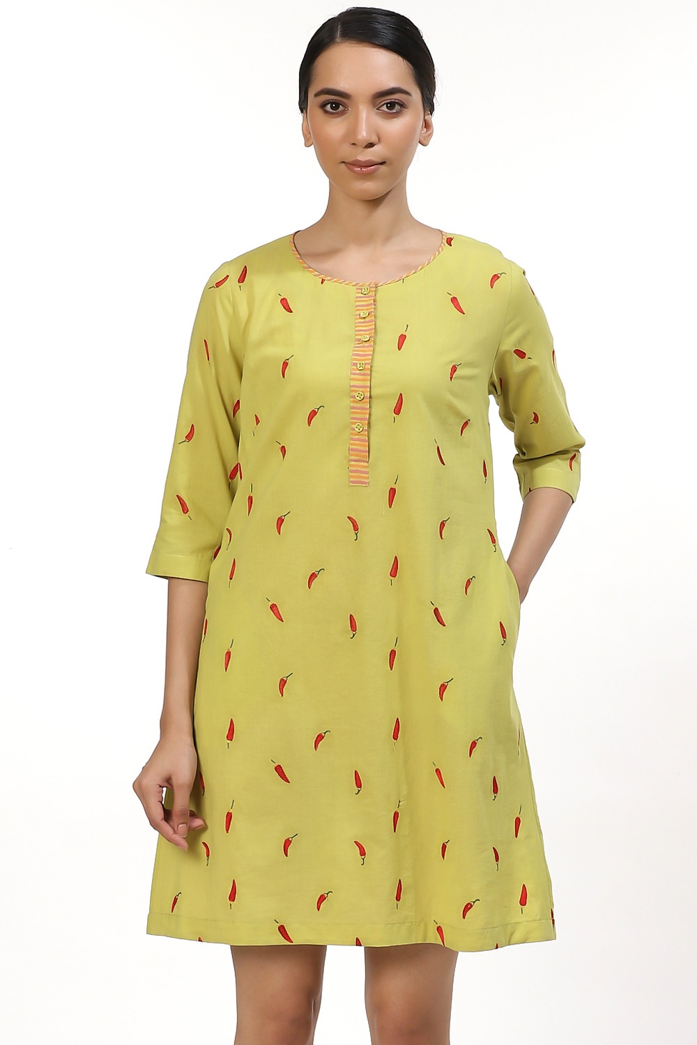 Lime Red Chilli Dress