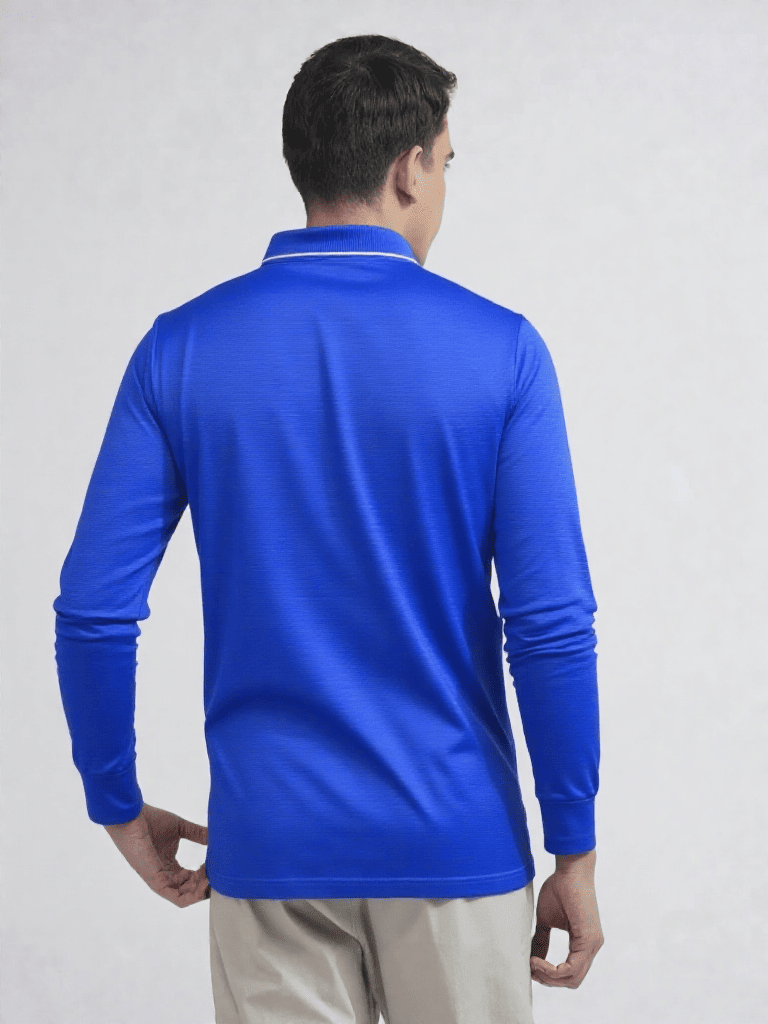 ALBION PREMIUM MENS WINTER CASUAL ROYAL BLUE T-SHIRT