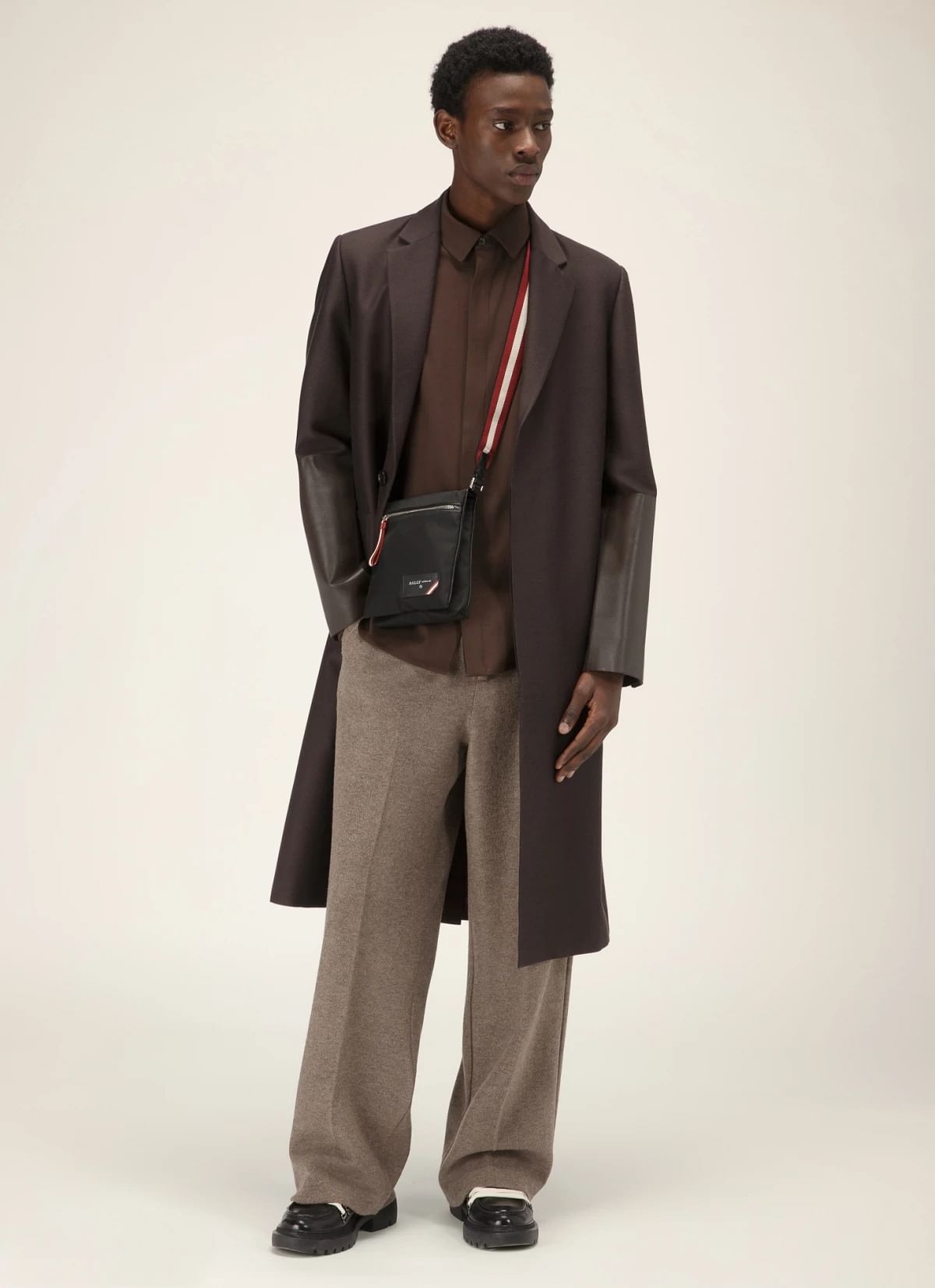 Fincher Nylon Crossbody Bag In Black
