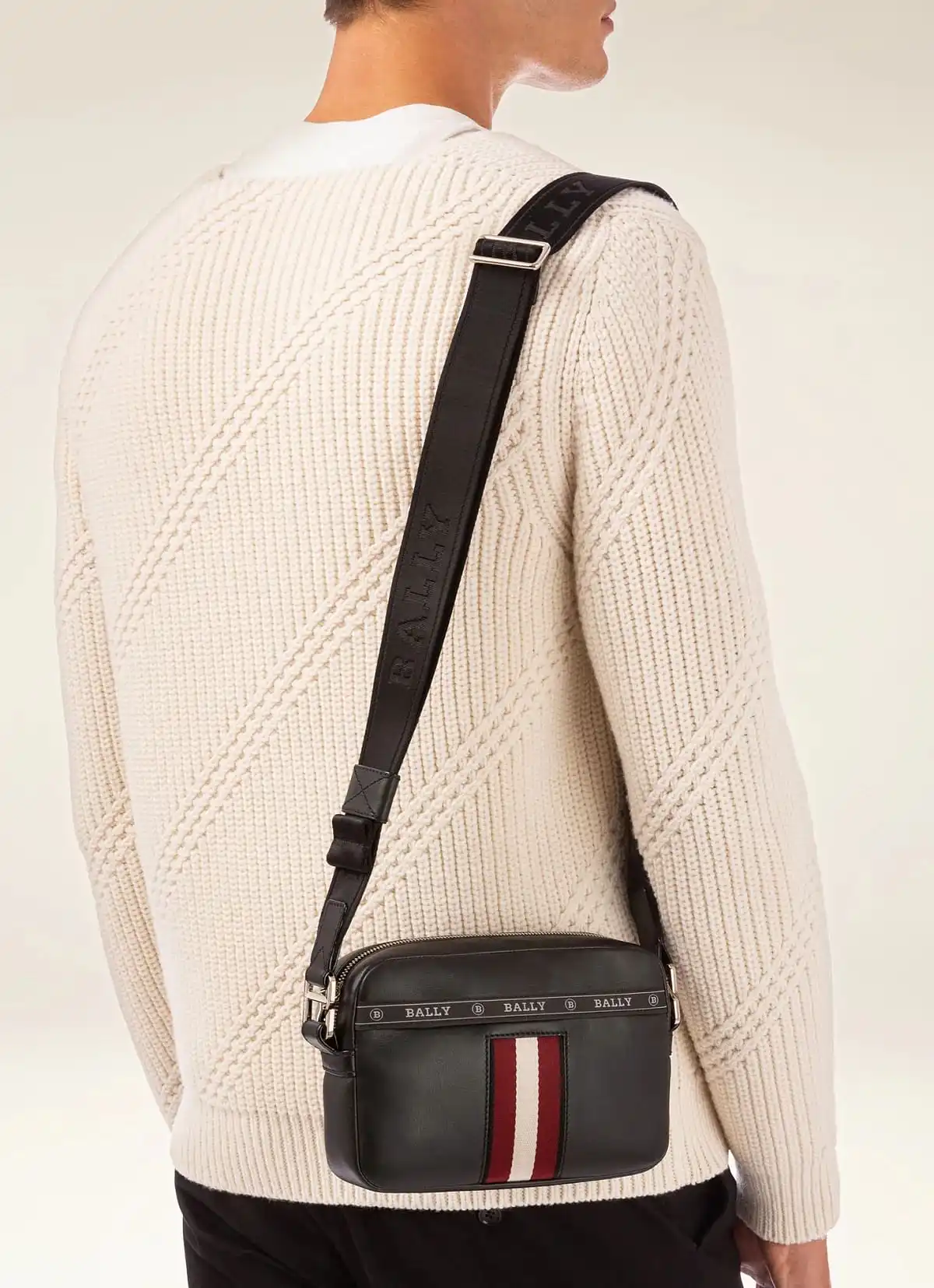 Bally | High Point Cross-Body Bag In Black Leather