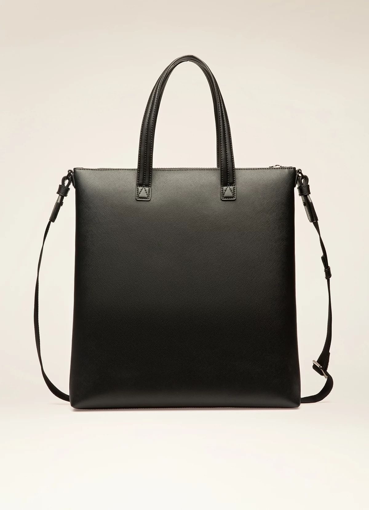 Mahir Recycled Leather Tote Bag In Black