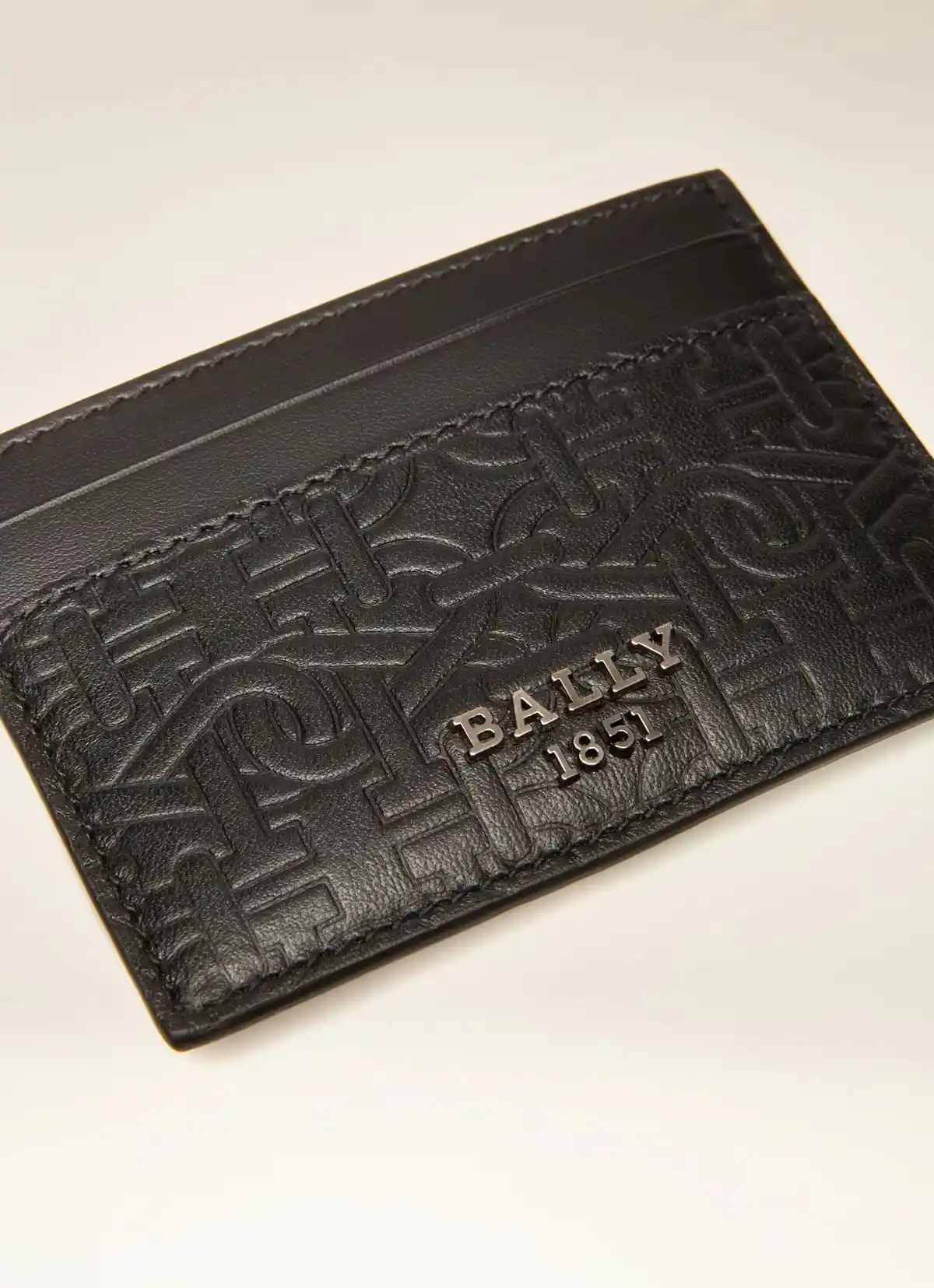 Bhar Leather Card Holder In Black
