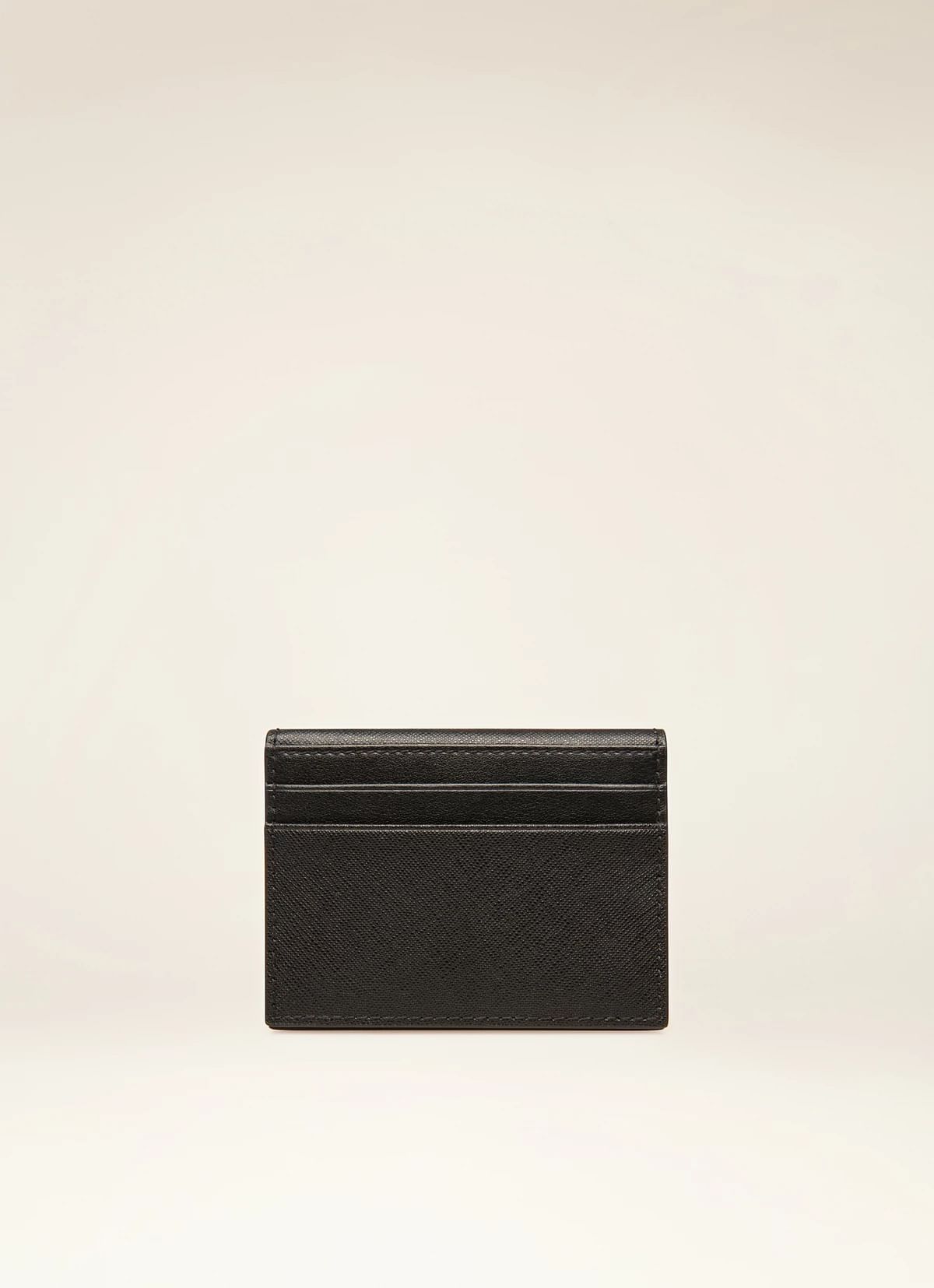 Balder Recycled Leather Card Holder In Black