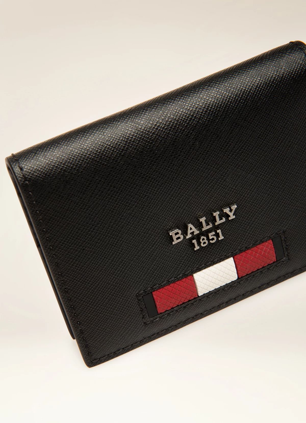 Balder Recycled Leather Card Holder In Black