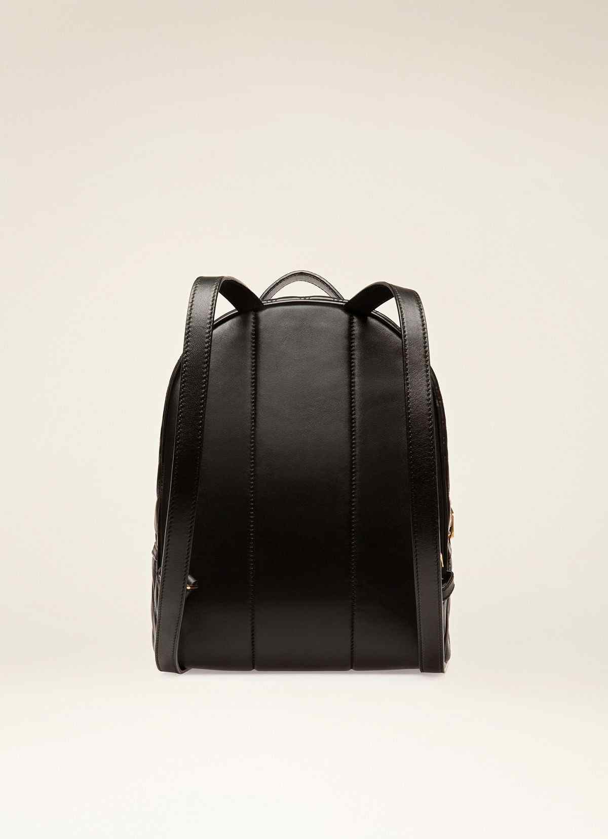 Daffi Leather Backpack In Black