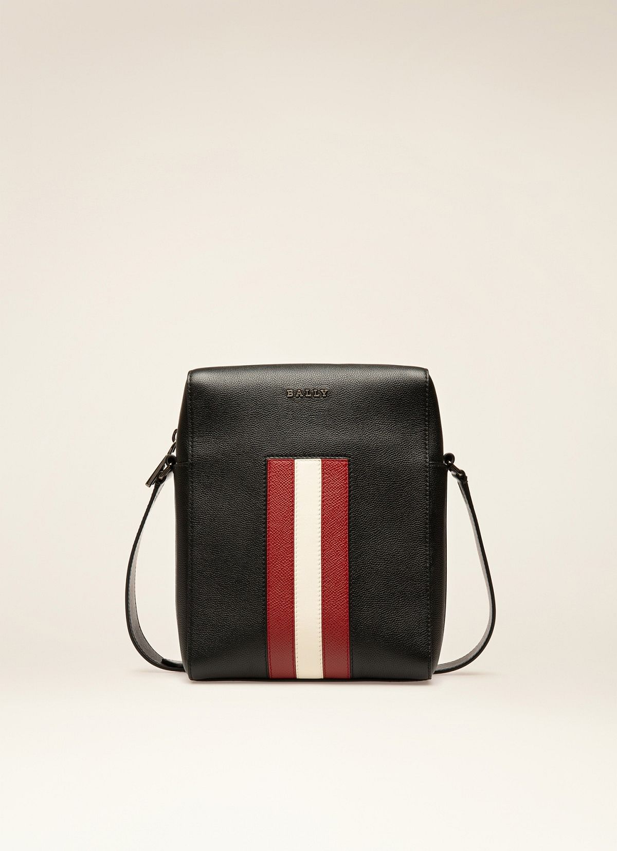 Edoh Leather Crossbody Bag In Black