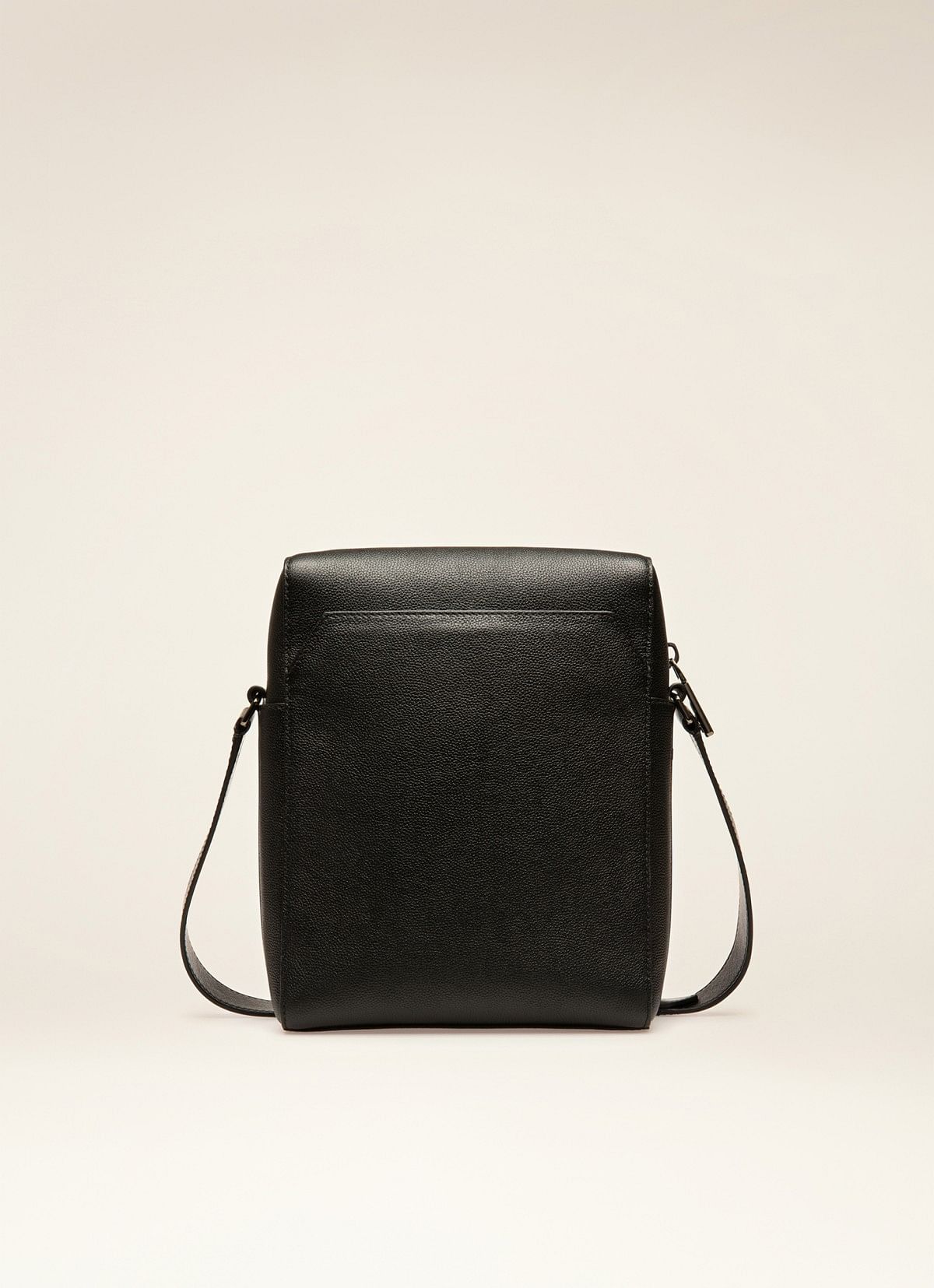 Edoh Leather Crossbody Bag In Black