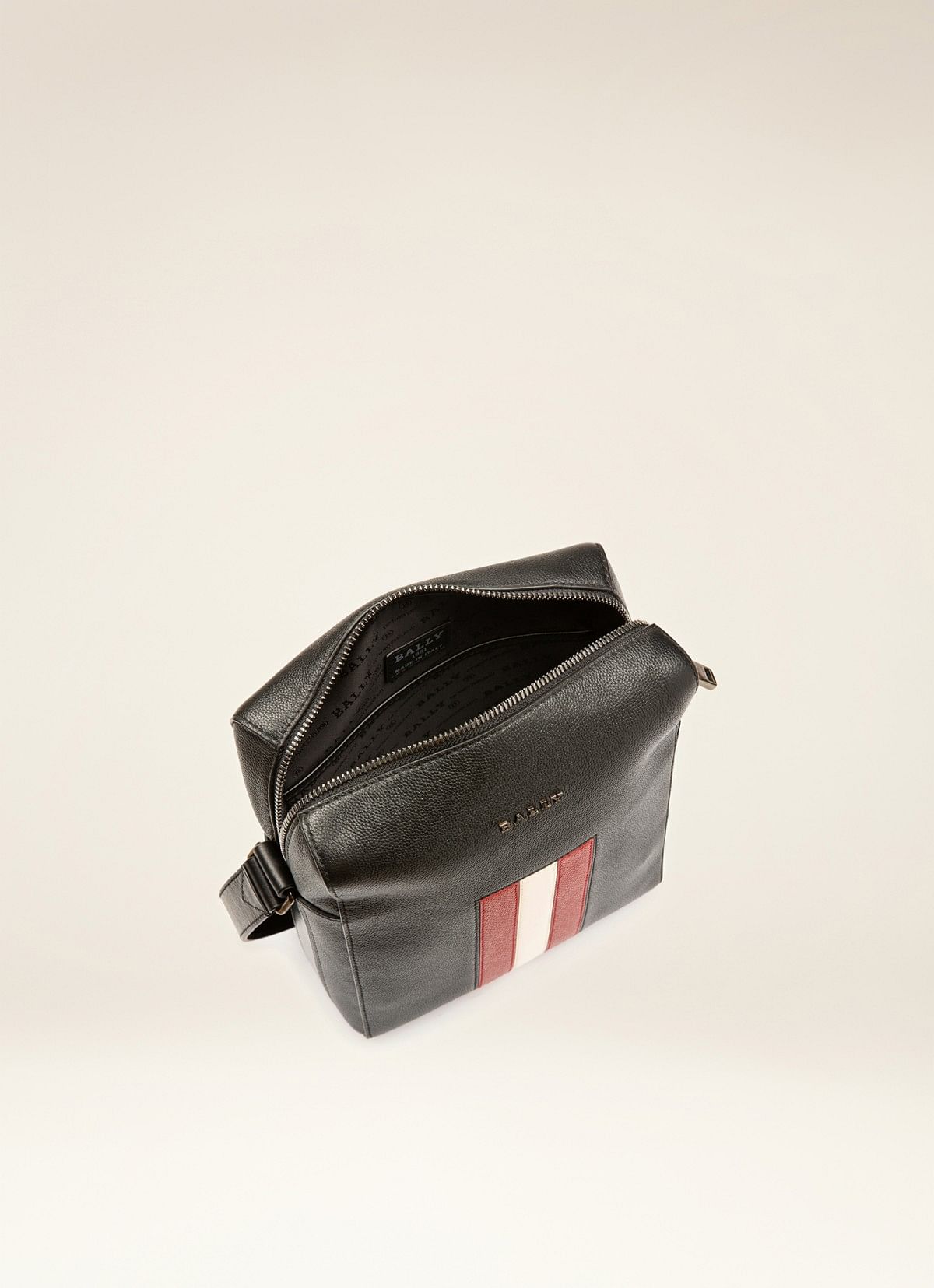 Edoh Leather Crossbody Bag In Black
