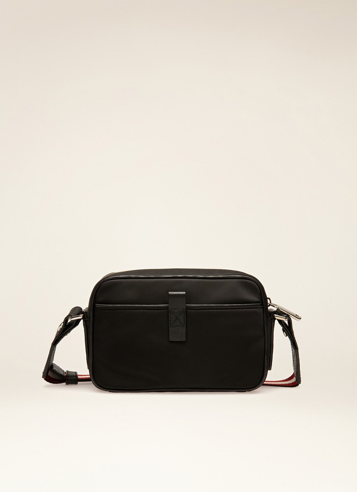 Fluk Techno Nylon Cross-Body Bag In Black