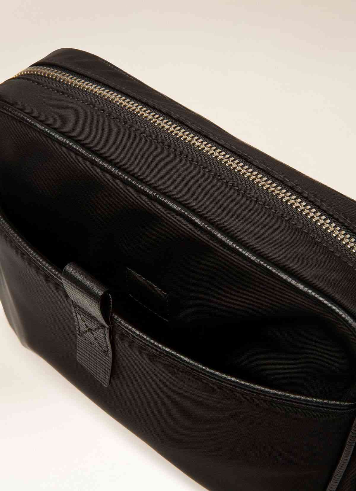 Fluk Techno Nylon Cross-Body Bag In Black