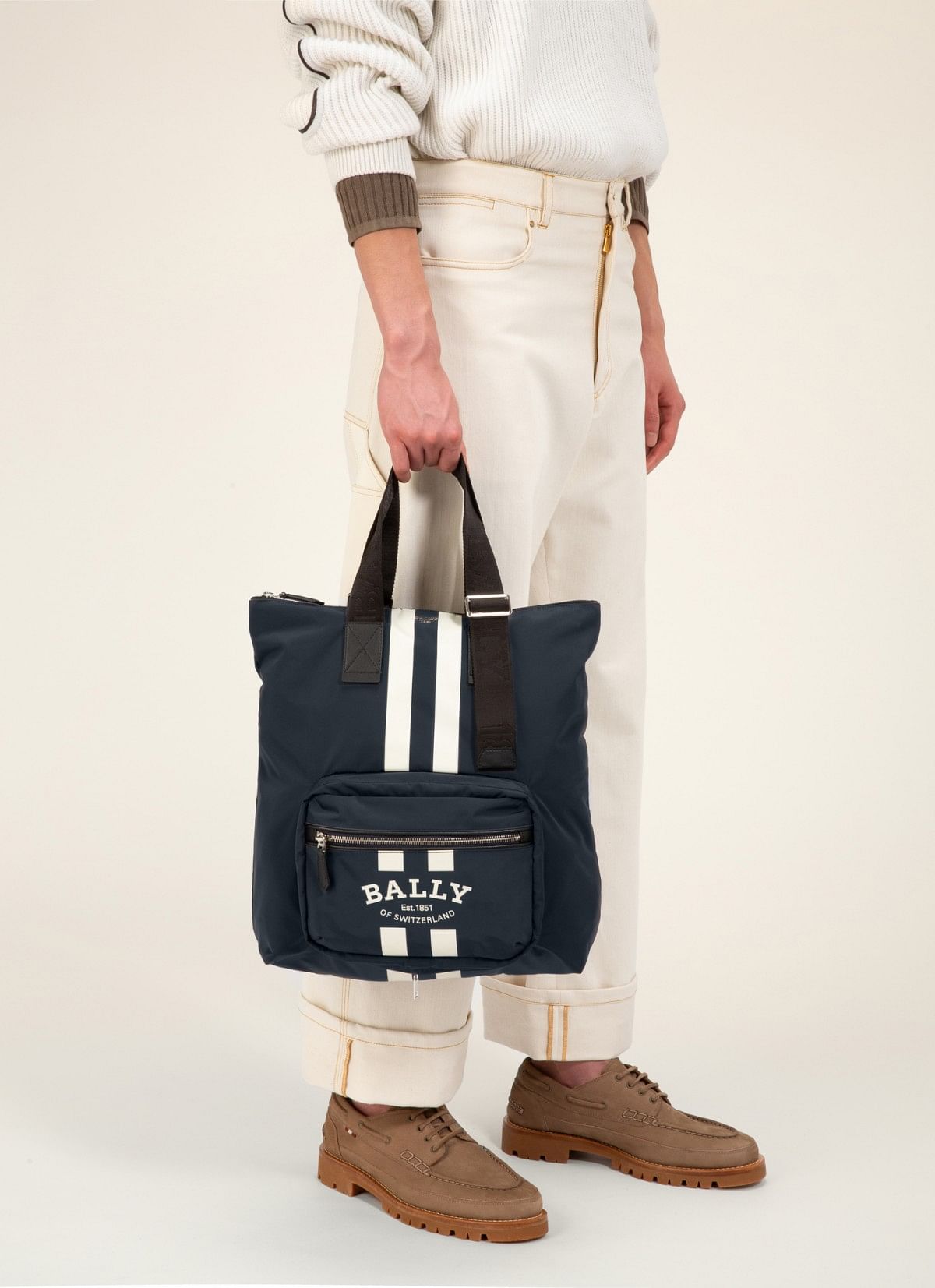 Fallie Nylon Tote Bag In Navy